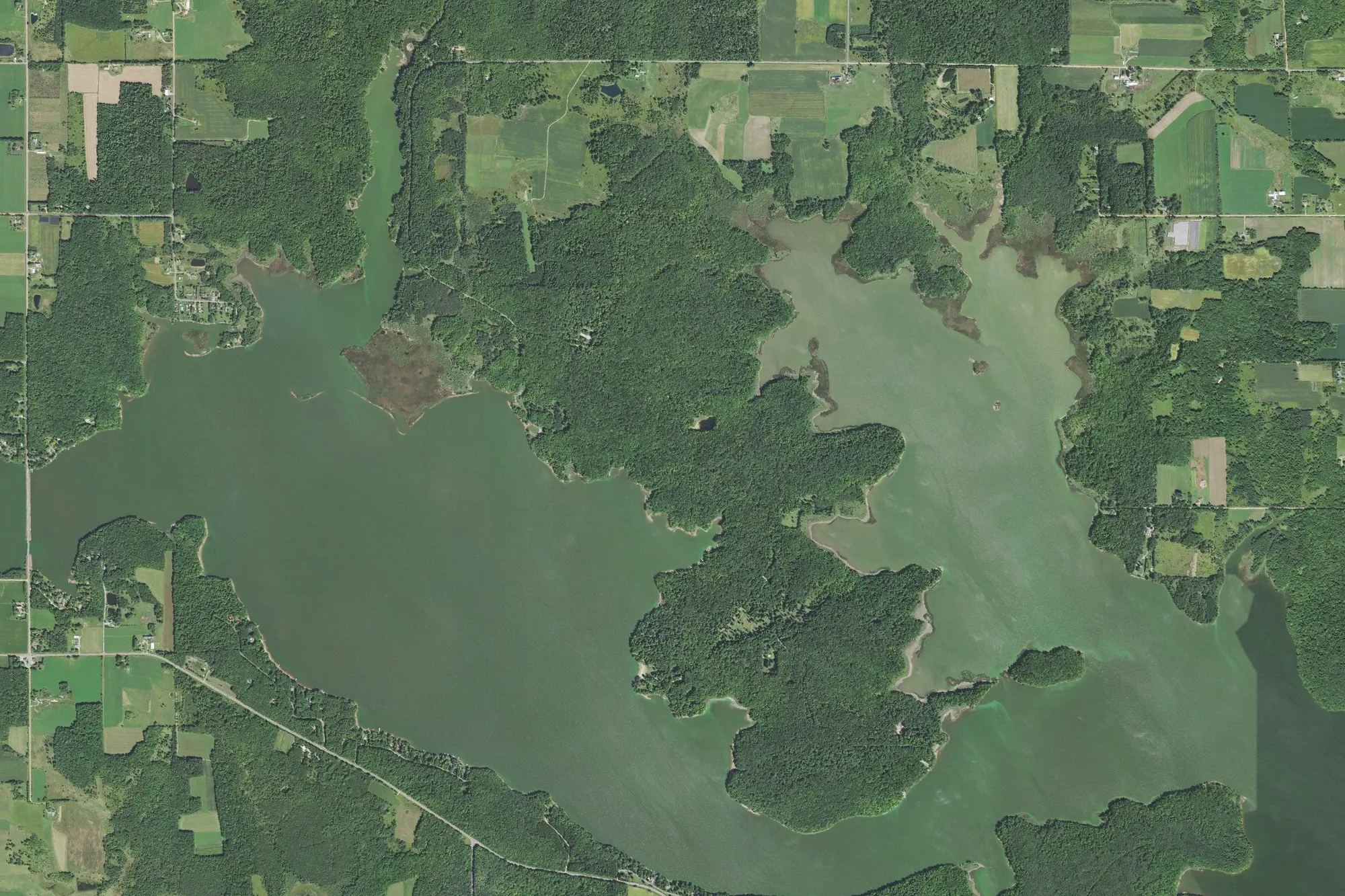 Aerial view of Eau Plaine Park