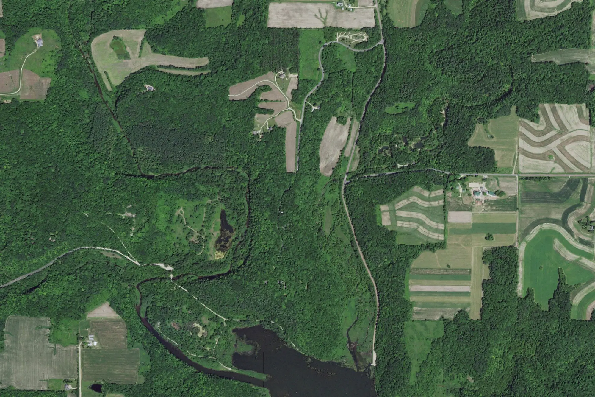 Aerial view of County Park