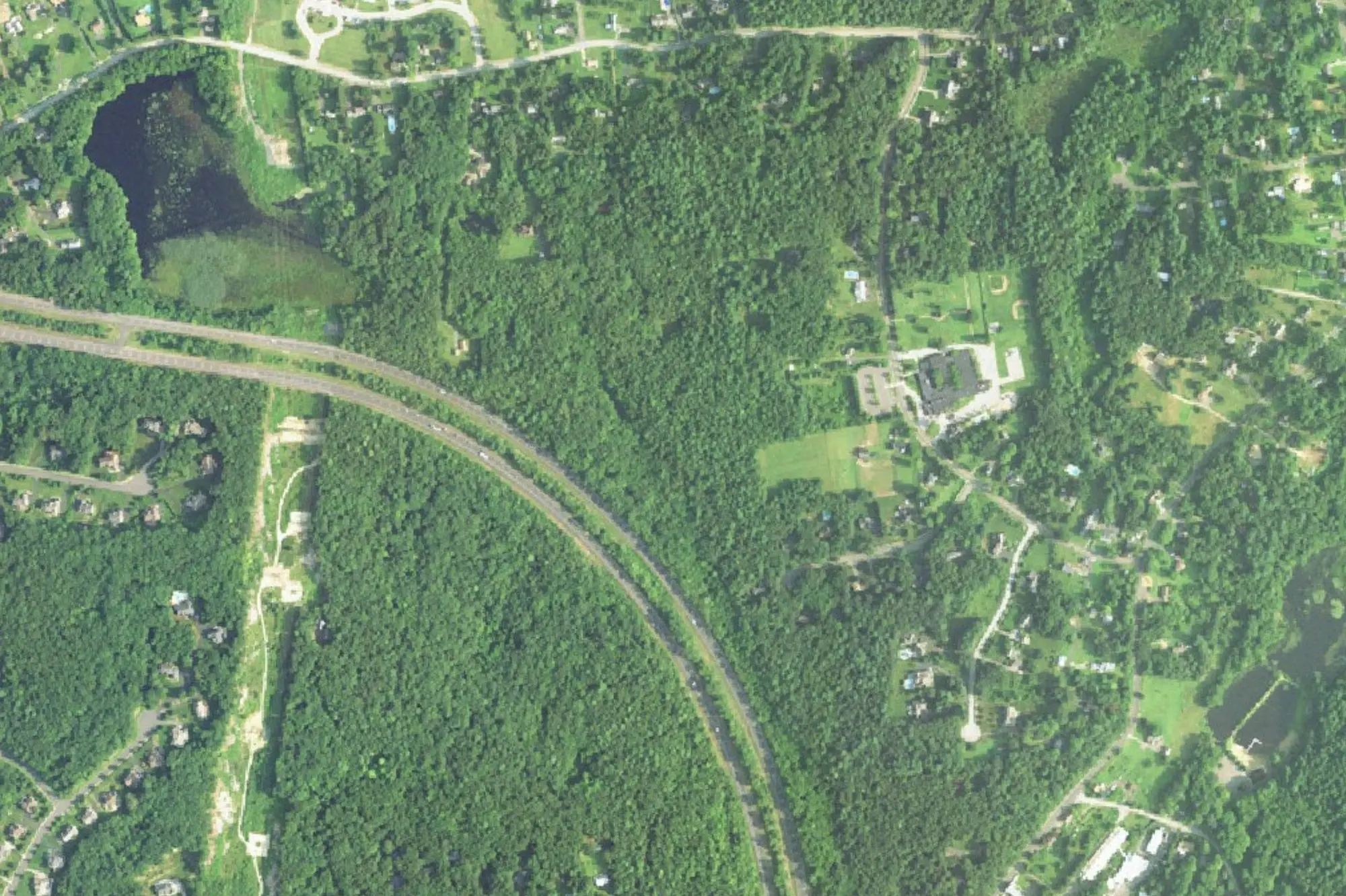 Aerial view of East Hartford Boy Scout Camp