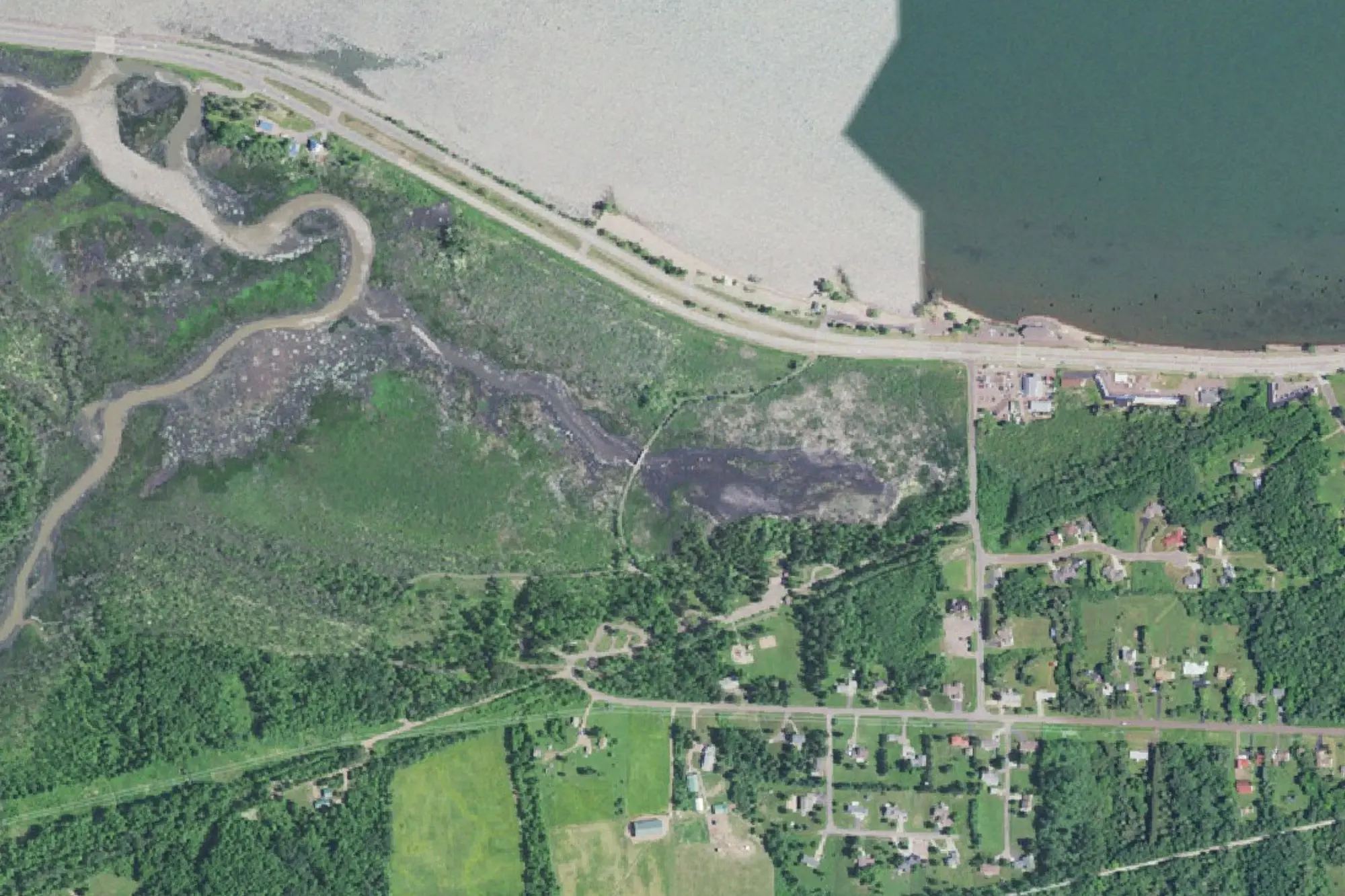 Aerial view of Prentice Park