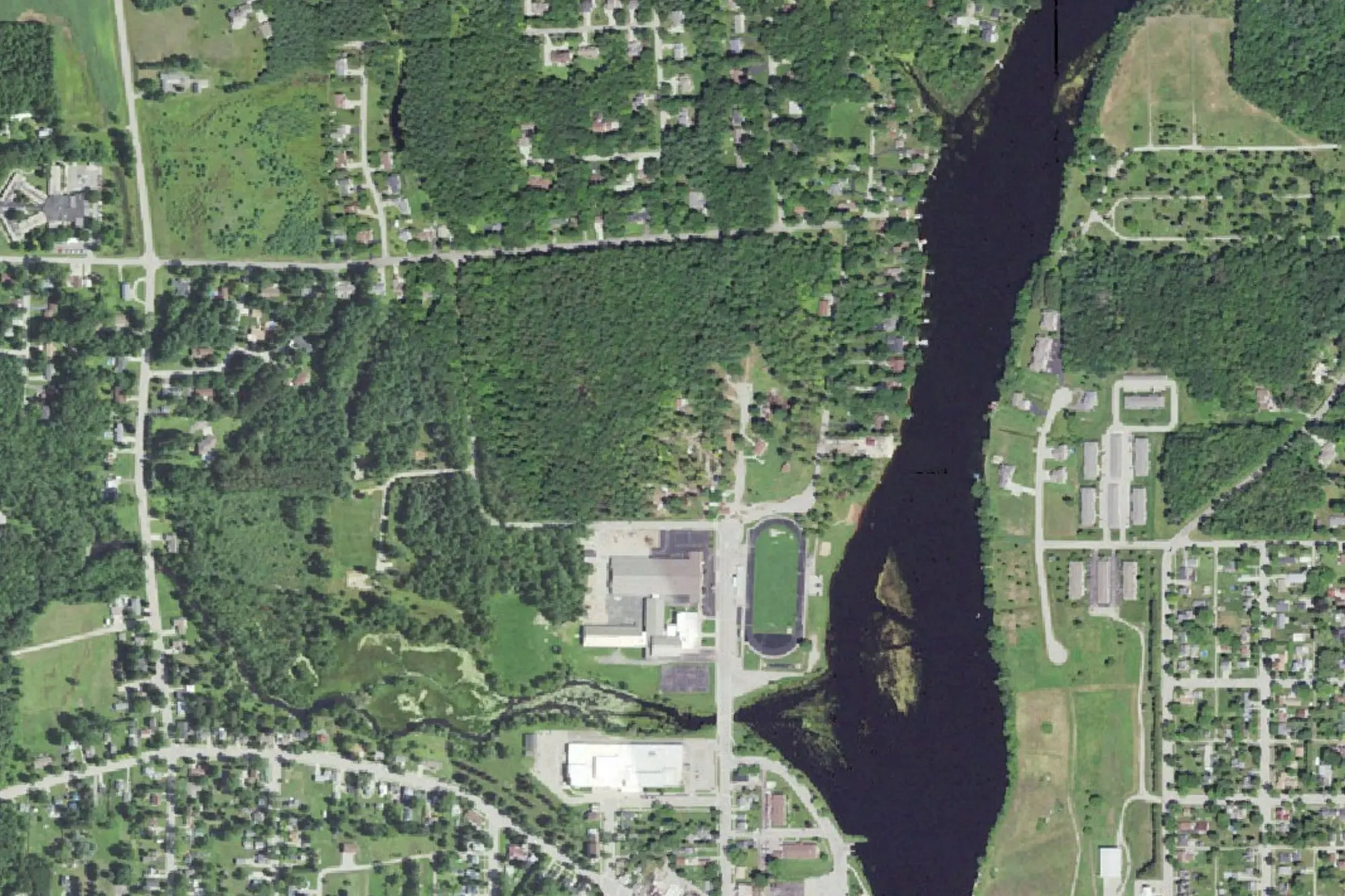 Aerial view of Badger Park