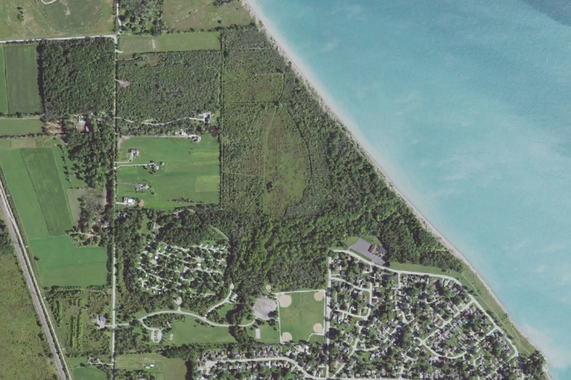 Aerial view of Cliffside Park