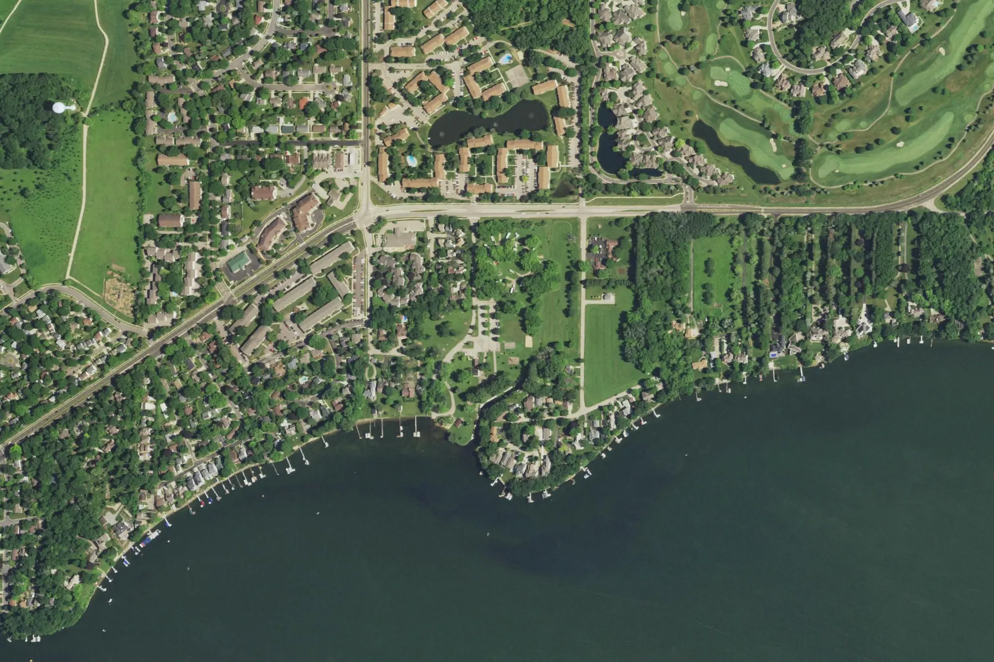 Aerial view of Mendota Park