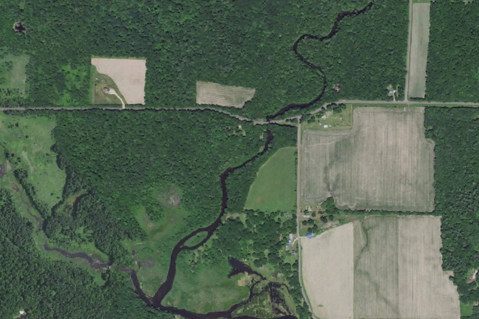 Aerial view of Apple River County Park