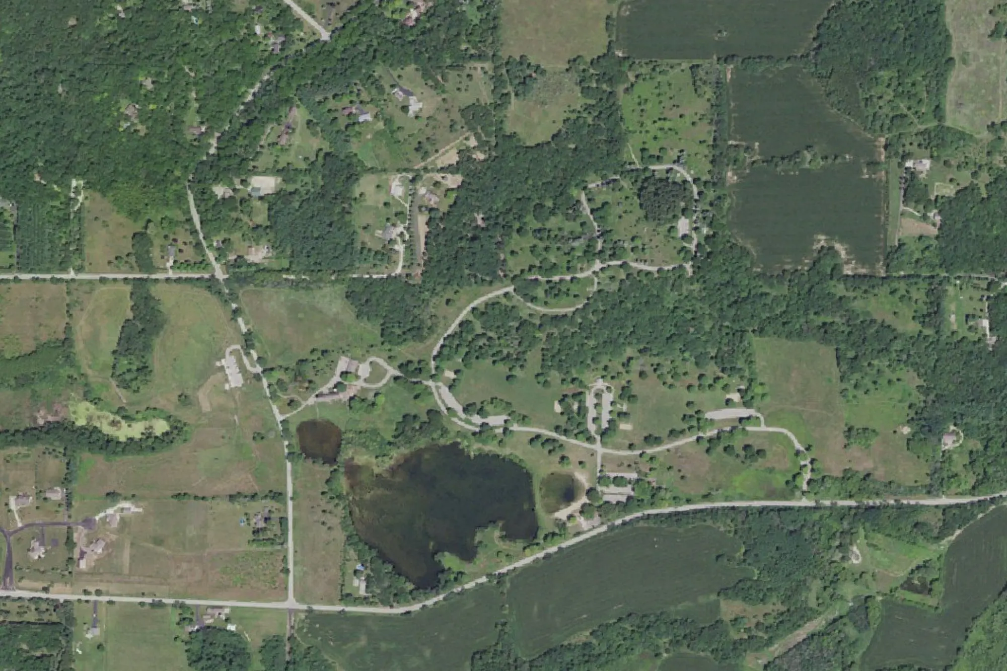 Aerial view of Mukwonago Park