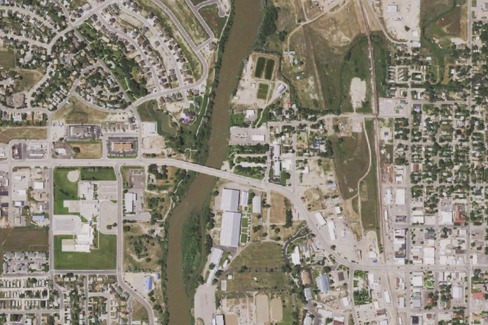 Aerial view of Riverside