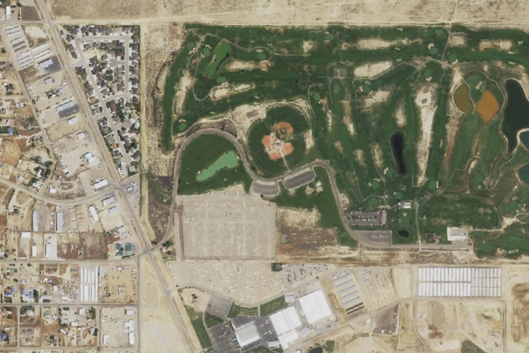 Aerial view of Paul J Wataha Recreation Area