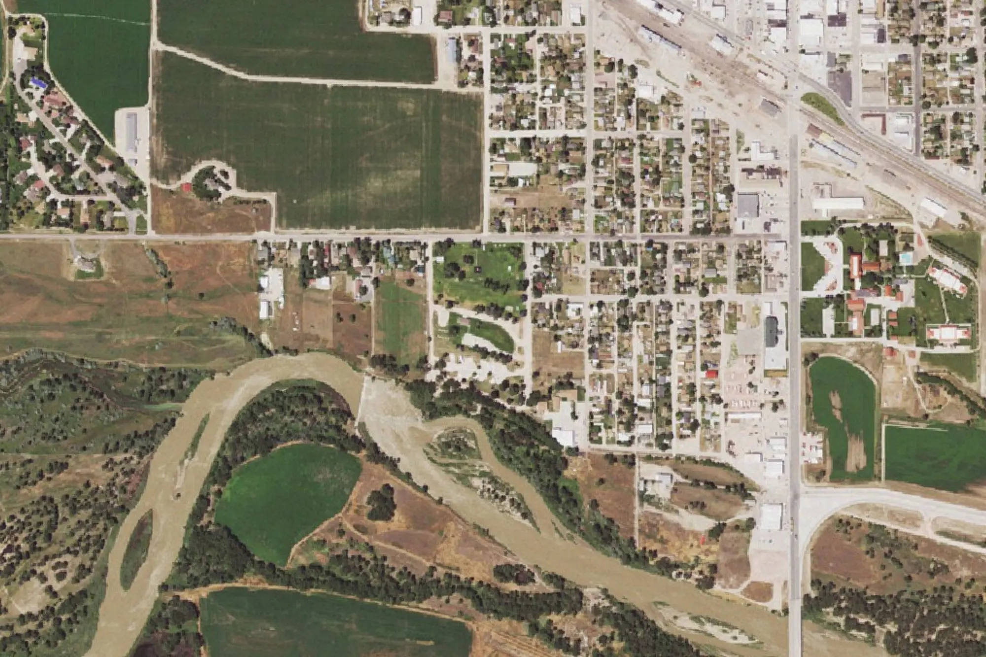 Aerial view of Pioneer Park
