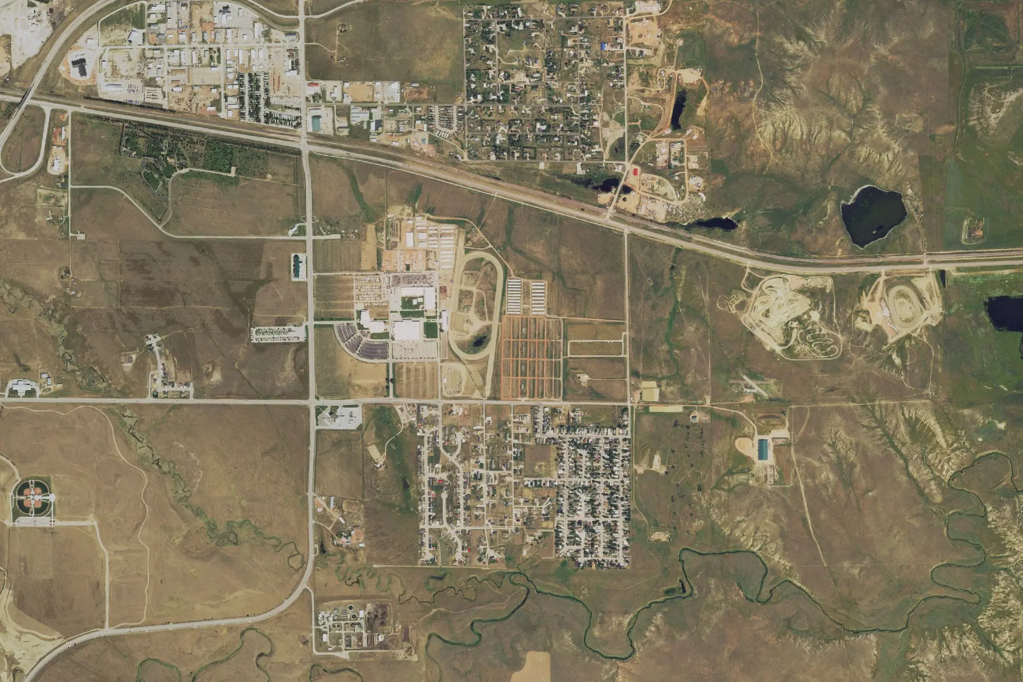 Aerial view of Camplex Park