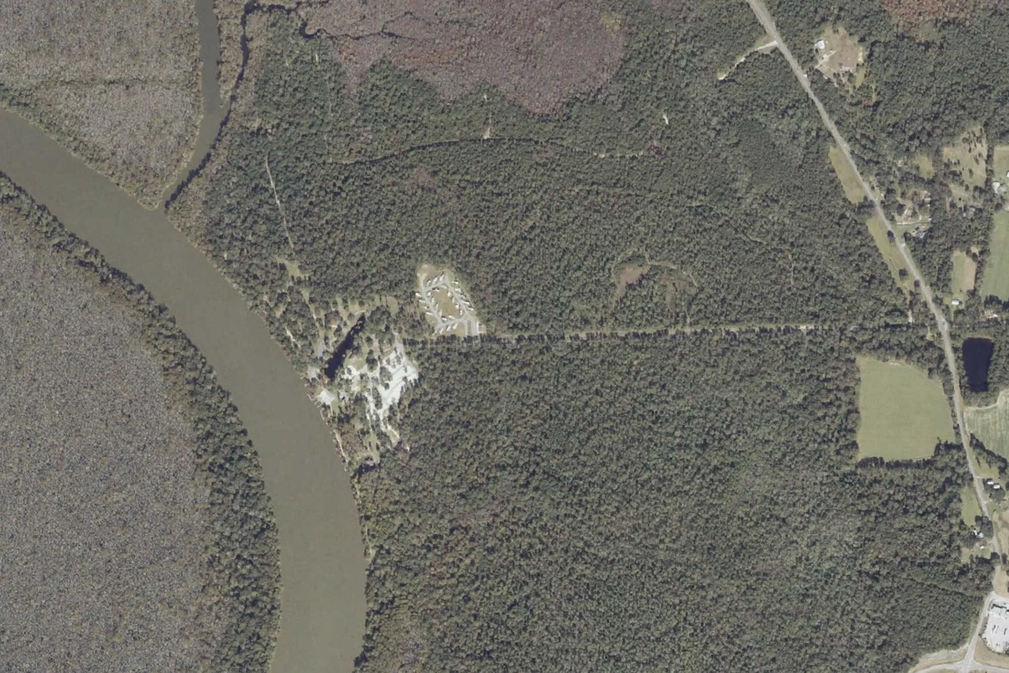 Aerial view of Live Oak Landing
