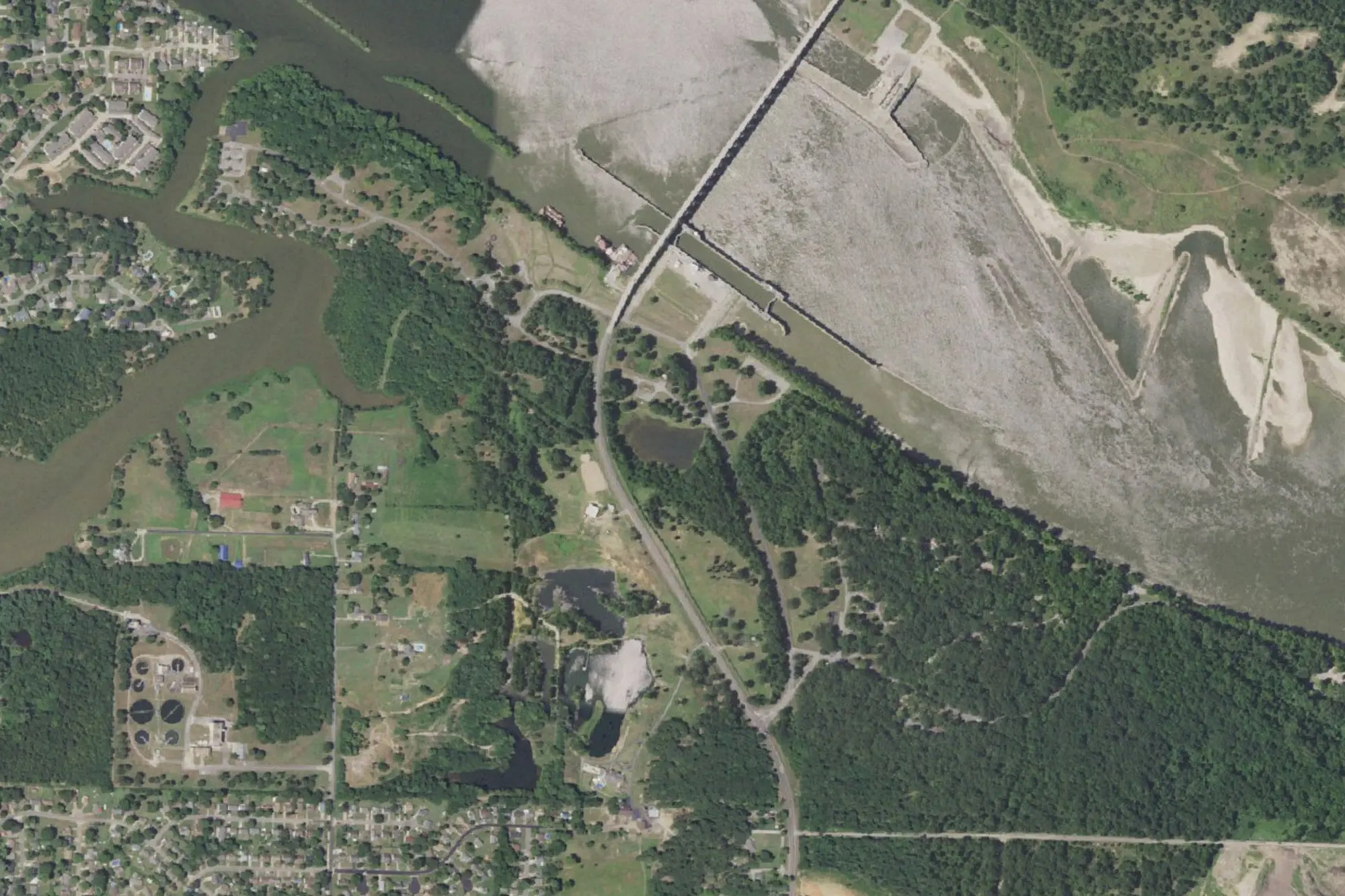 Aerial view of Springhill Park