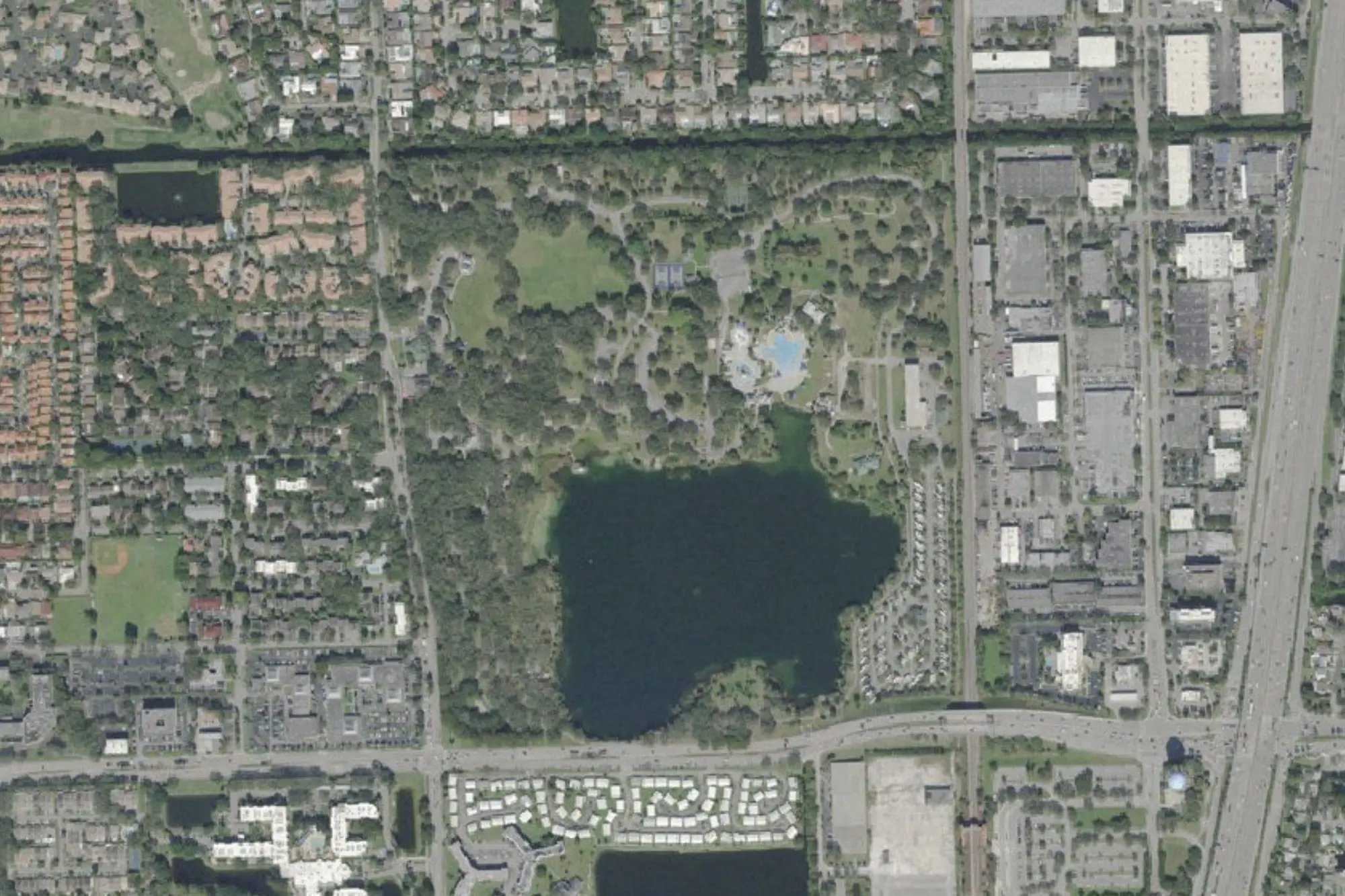 Aerial view of Topeekeegee Yugnee Park