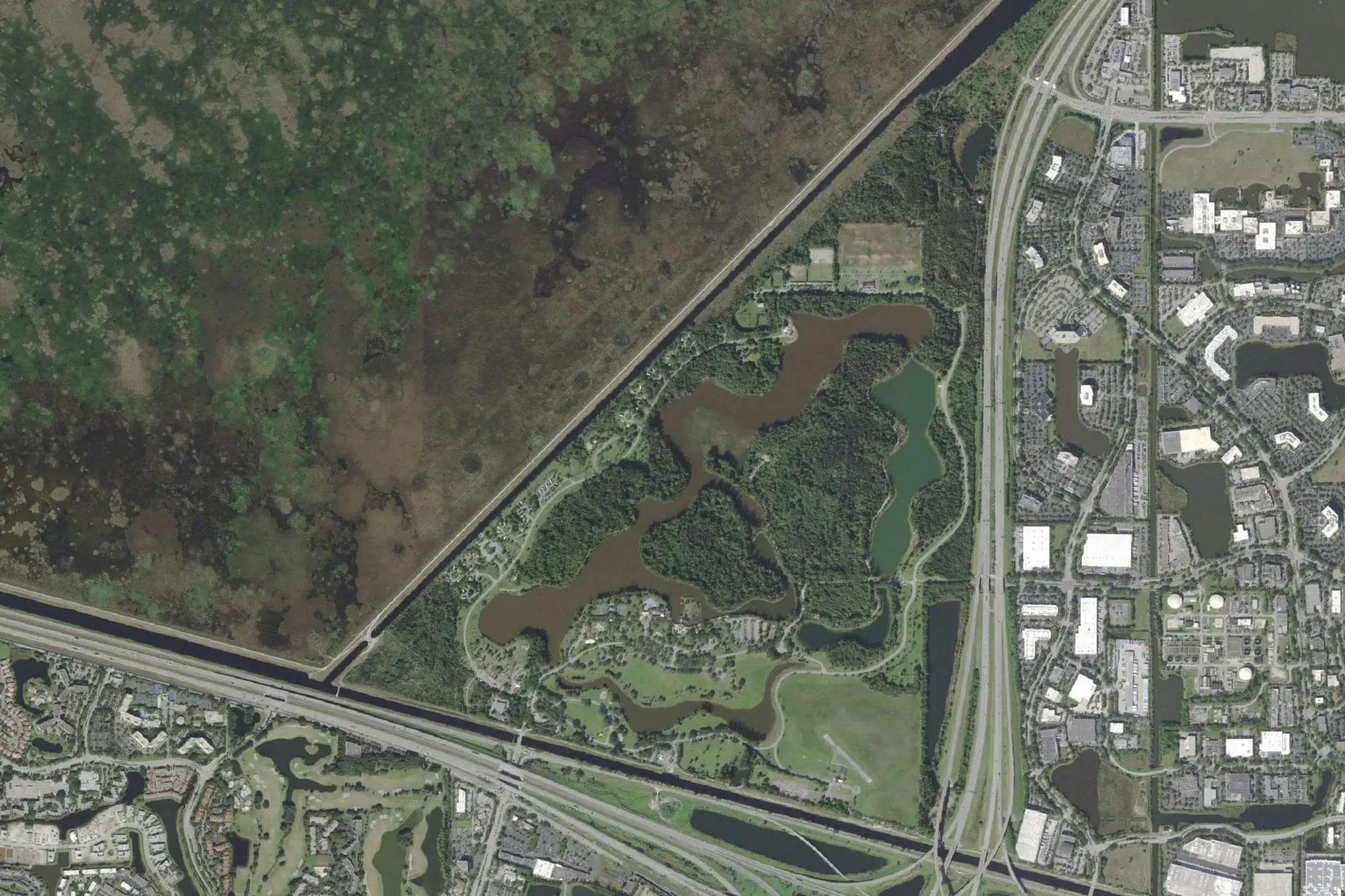 Aerial view of Markham Park