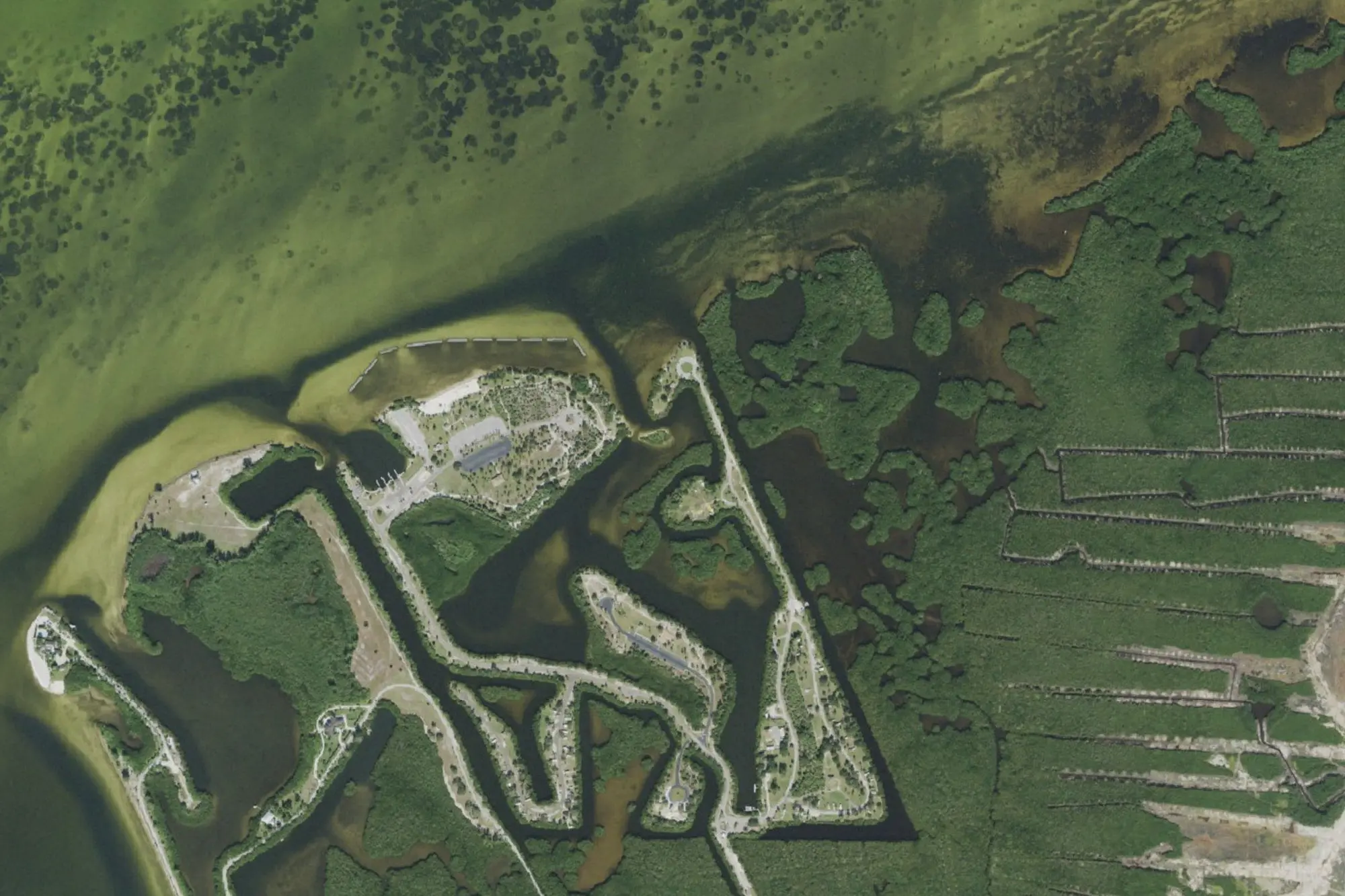 Aerial view of E. G. Simmons Park