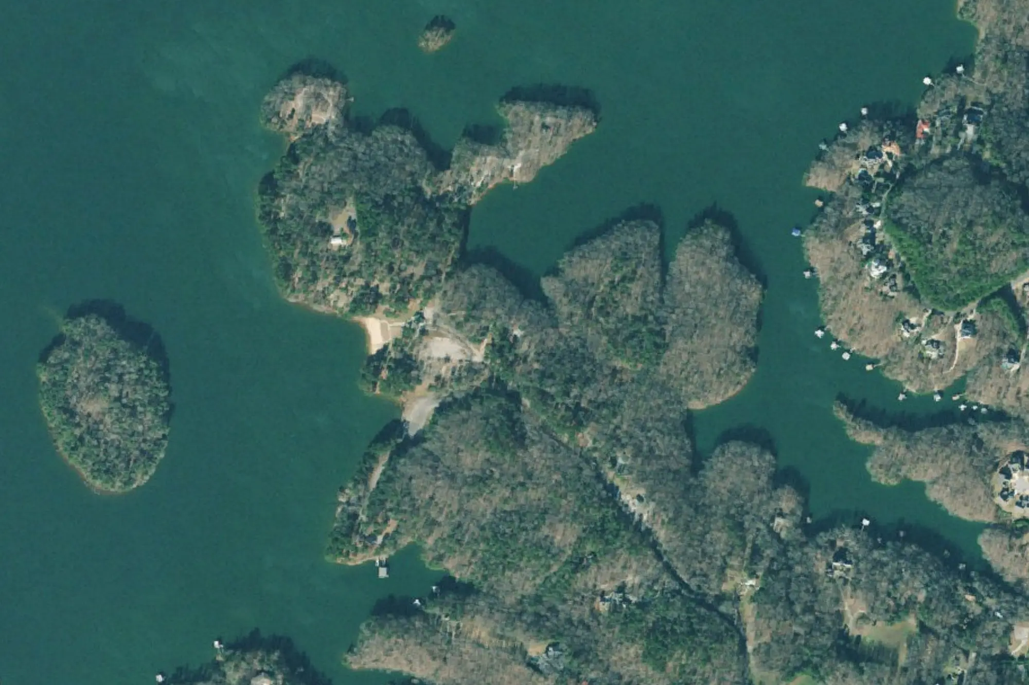 Aerial view of River Forks Park
