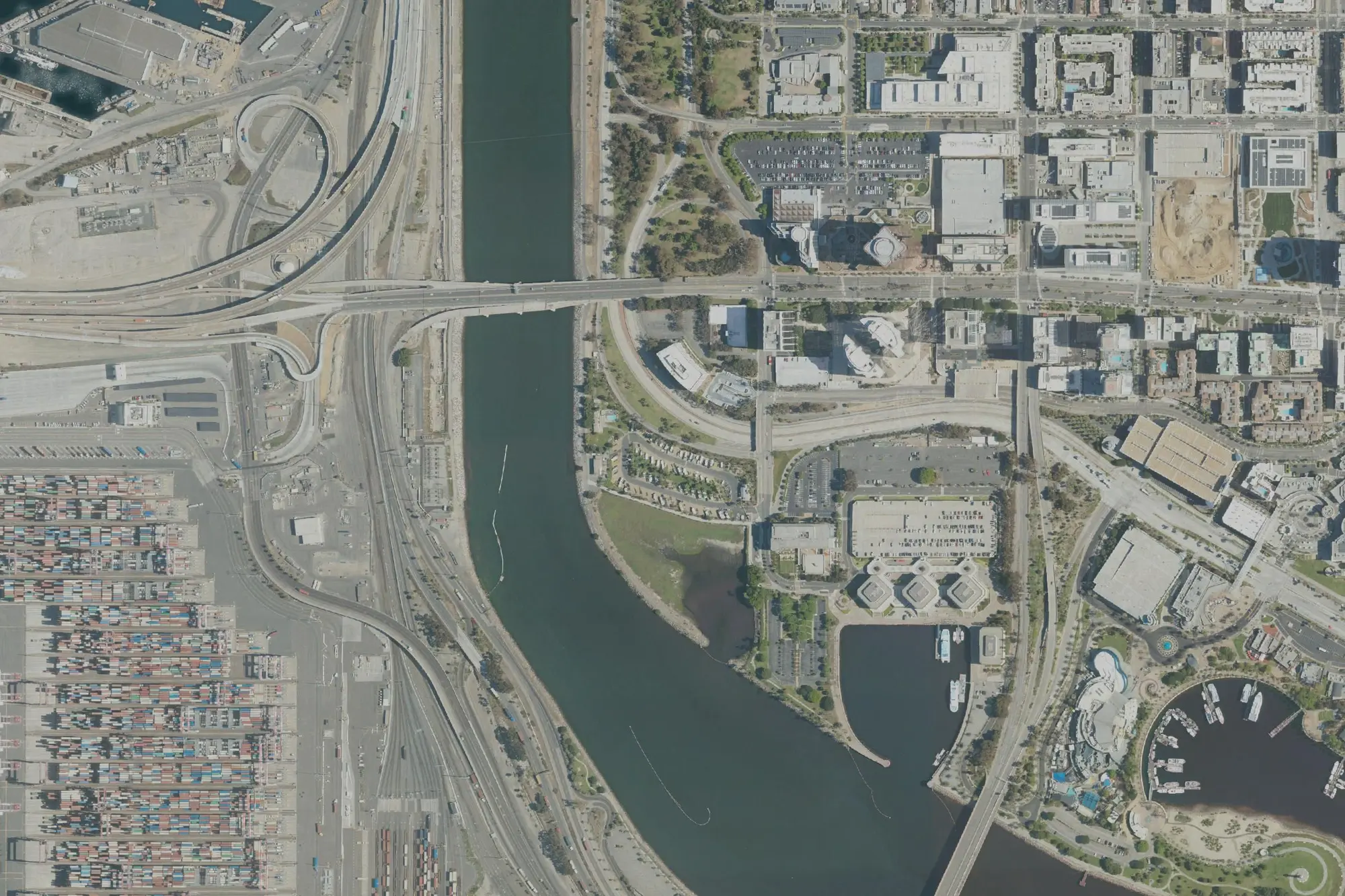 Aerial view of Golden Shore Rv Park