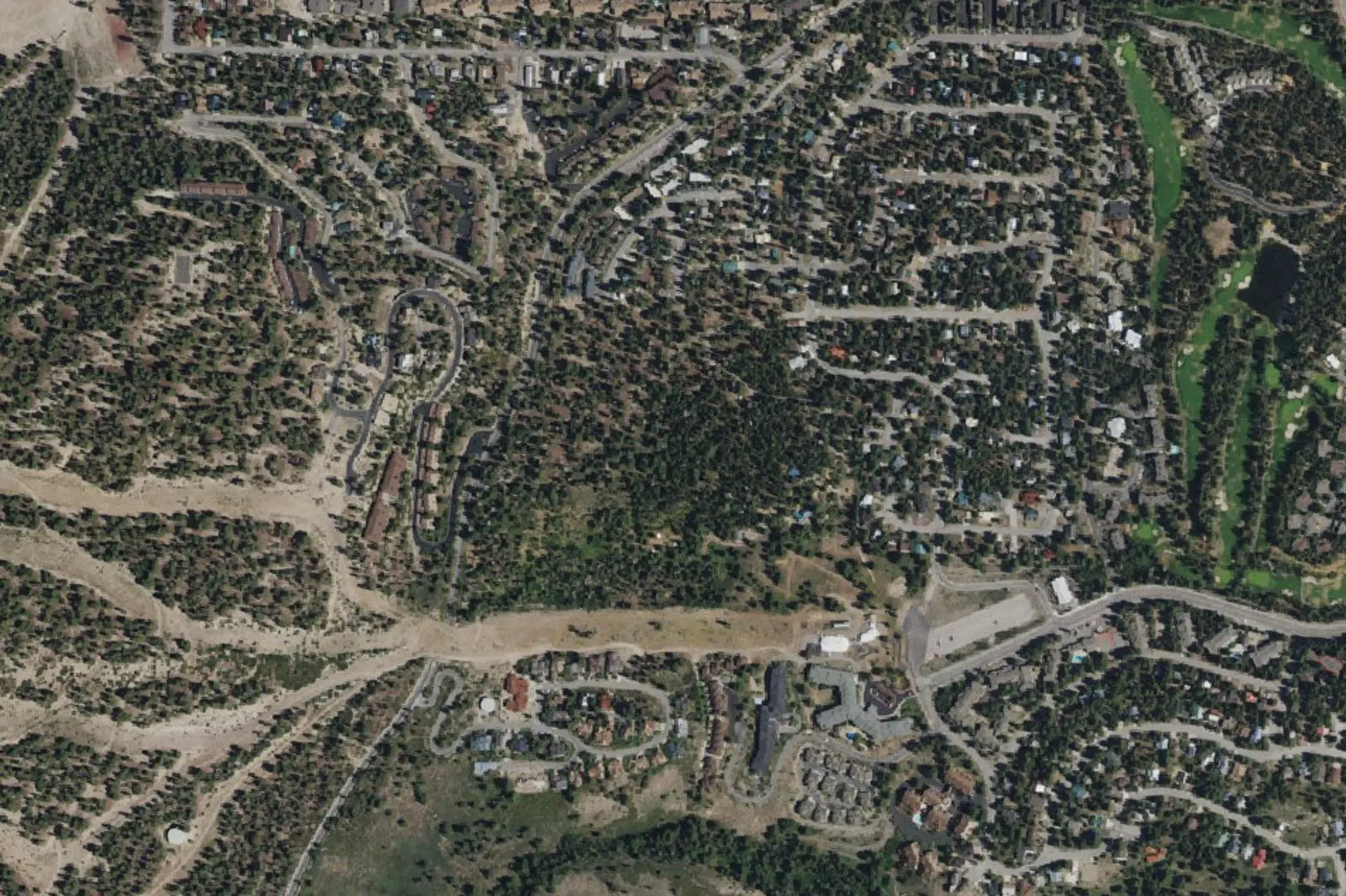 Aerial view of Camp High Sierra