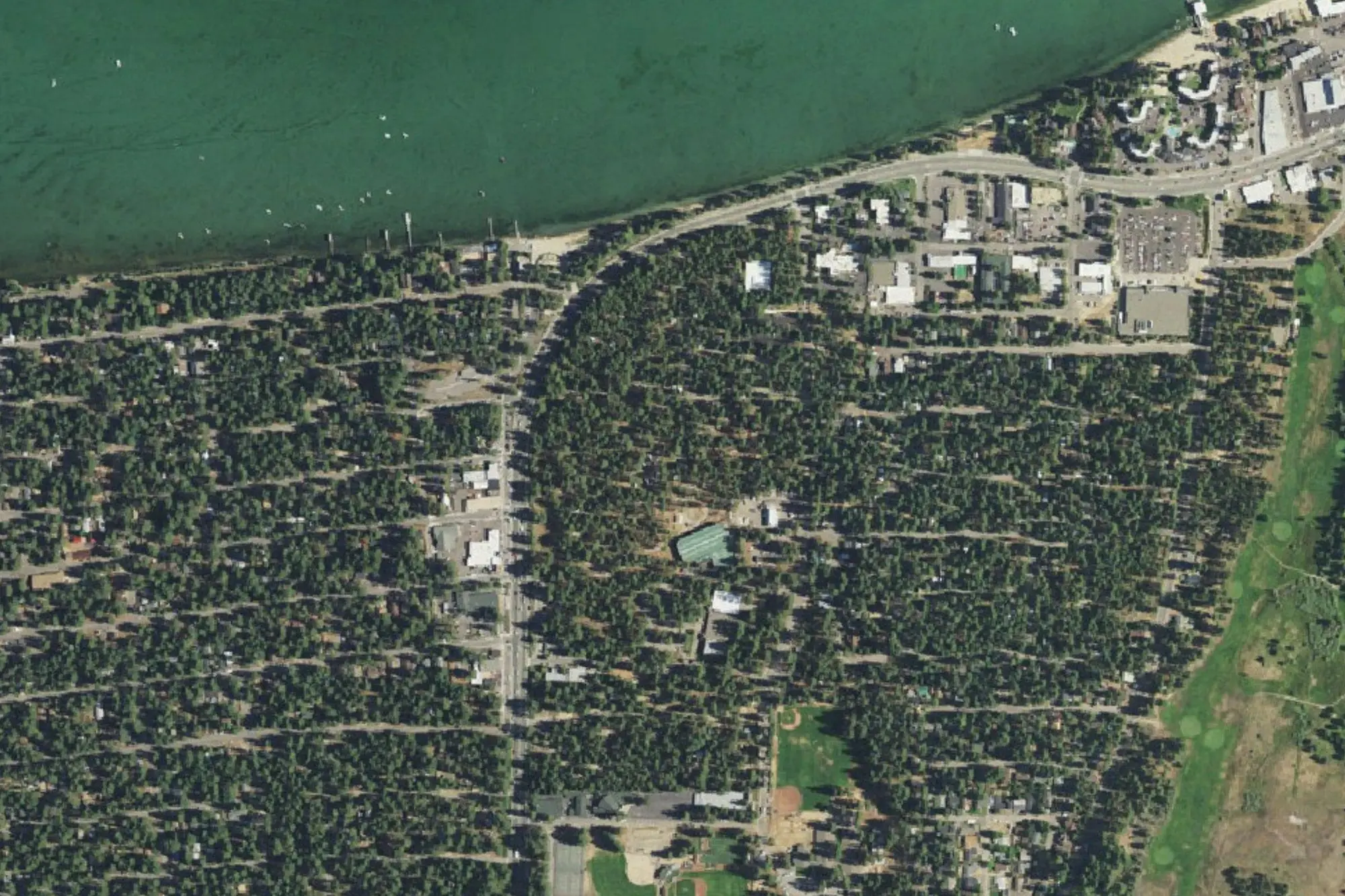 Aerial view of Parks & Recreation Complex