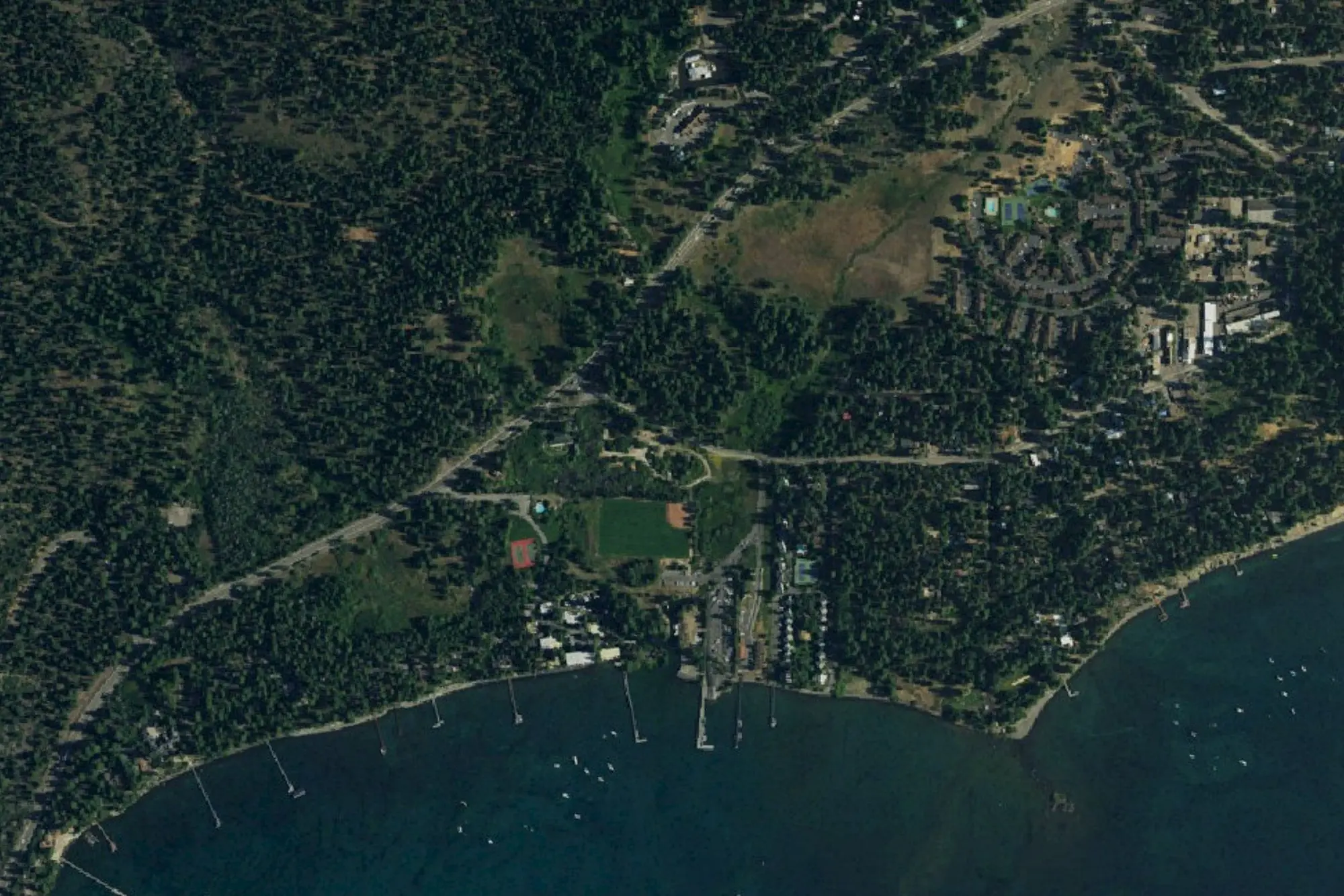 Aerial view of Pomin Park