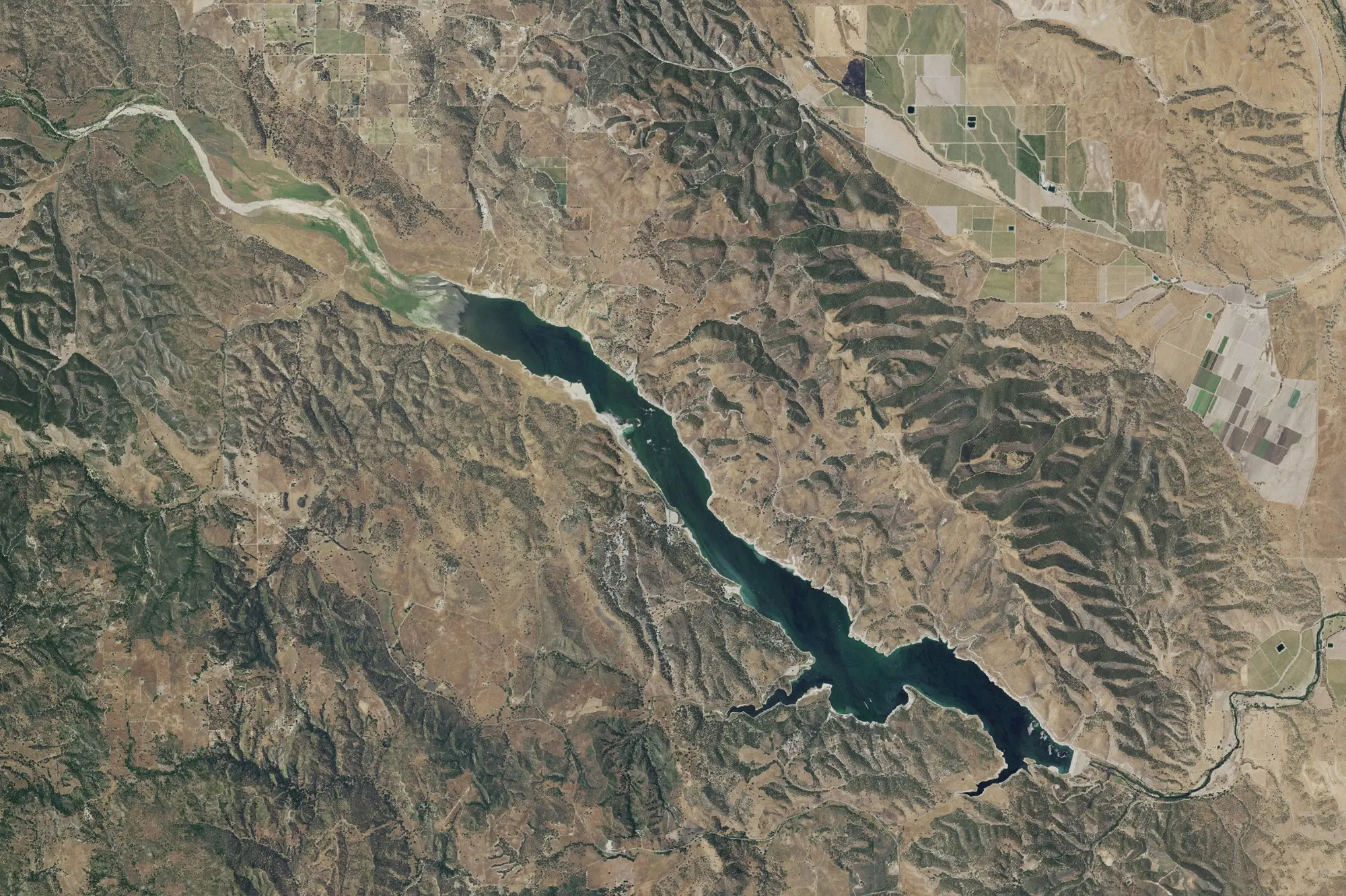 Aerial view of Lake San Antonio Recreation Area