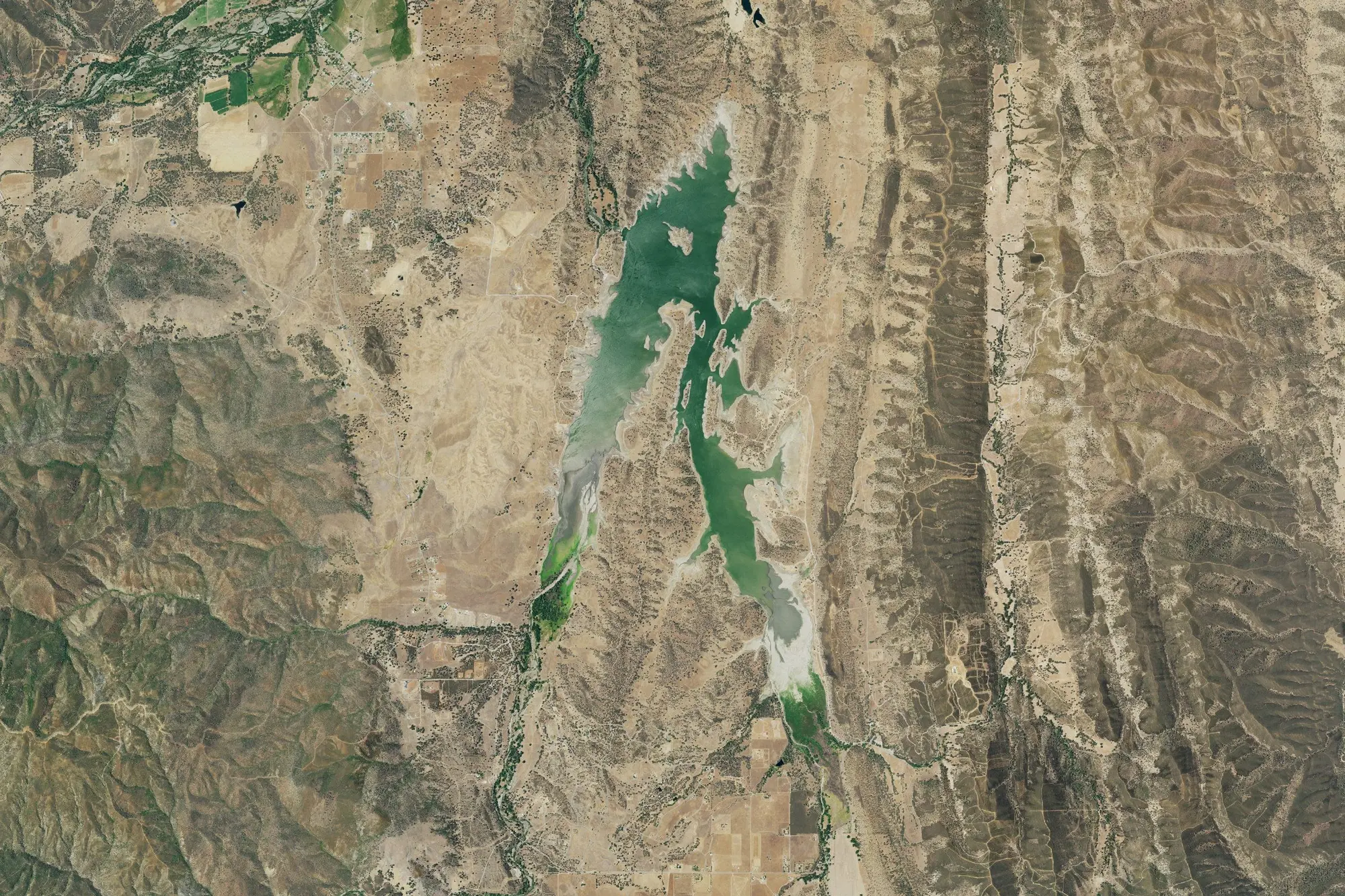 Aerial view of East Park Reservoir