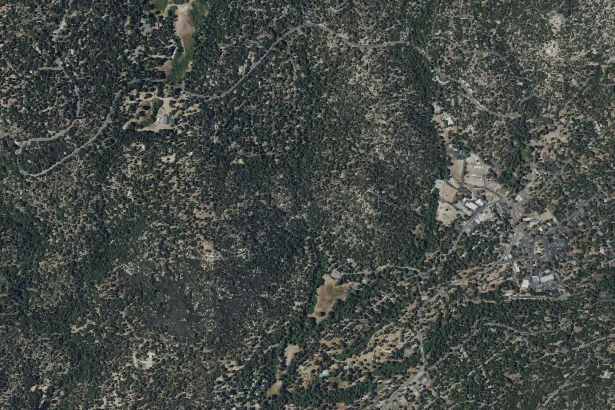 Aerial view of Idyllwild Park