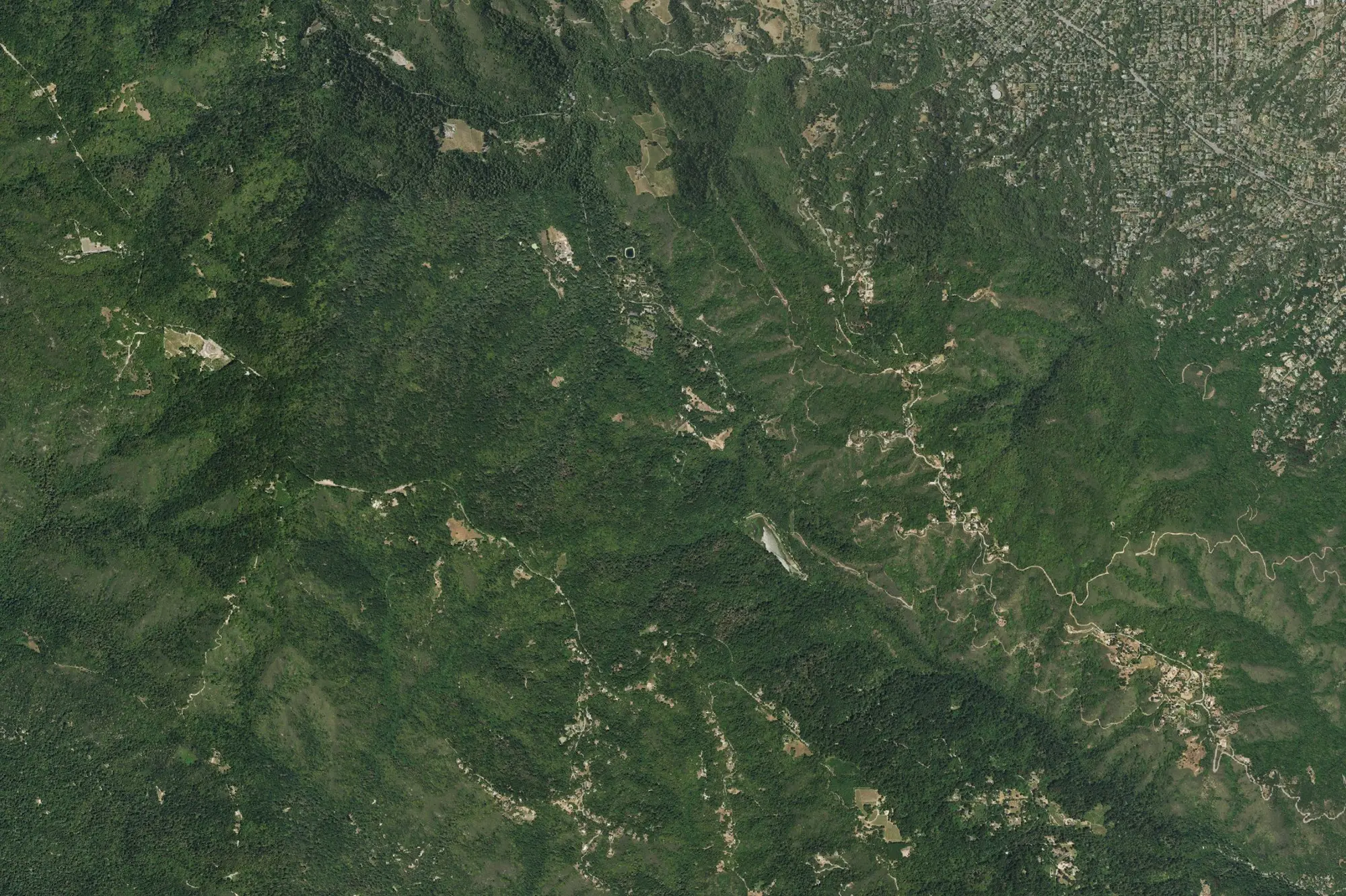 Aerial view of Sanborn County Park