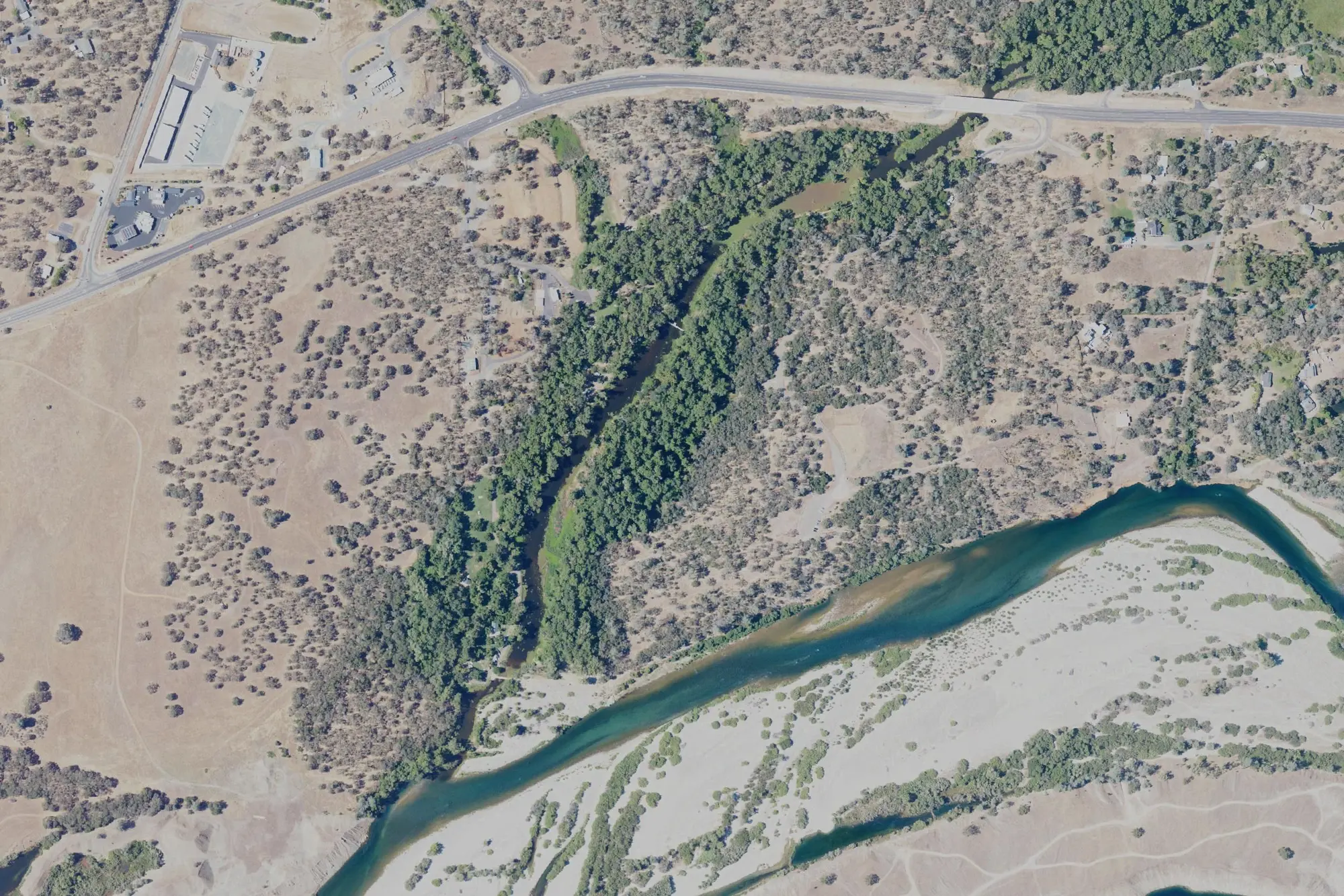 Aerial view of Sycamore Ranch