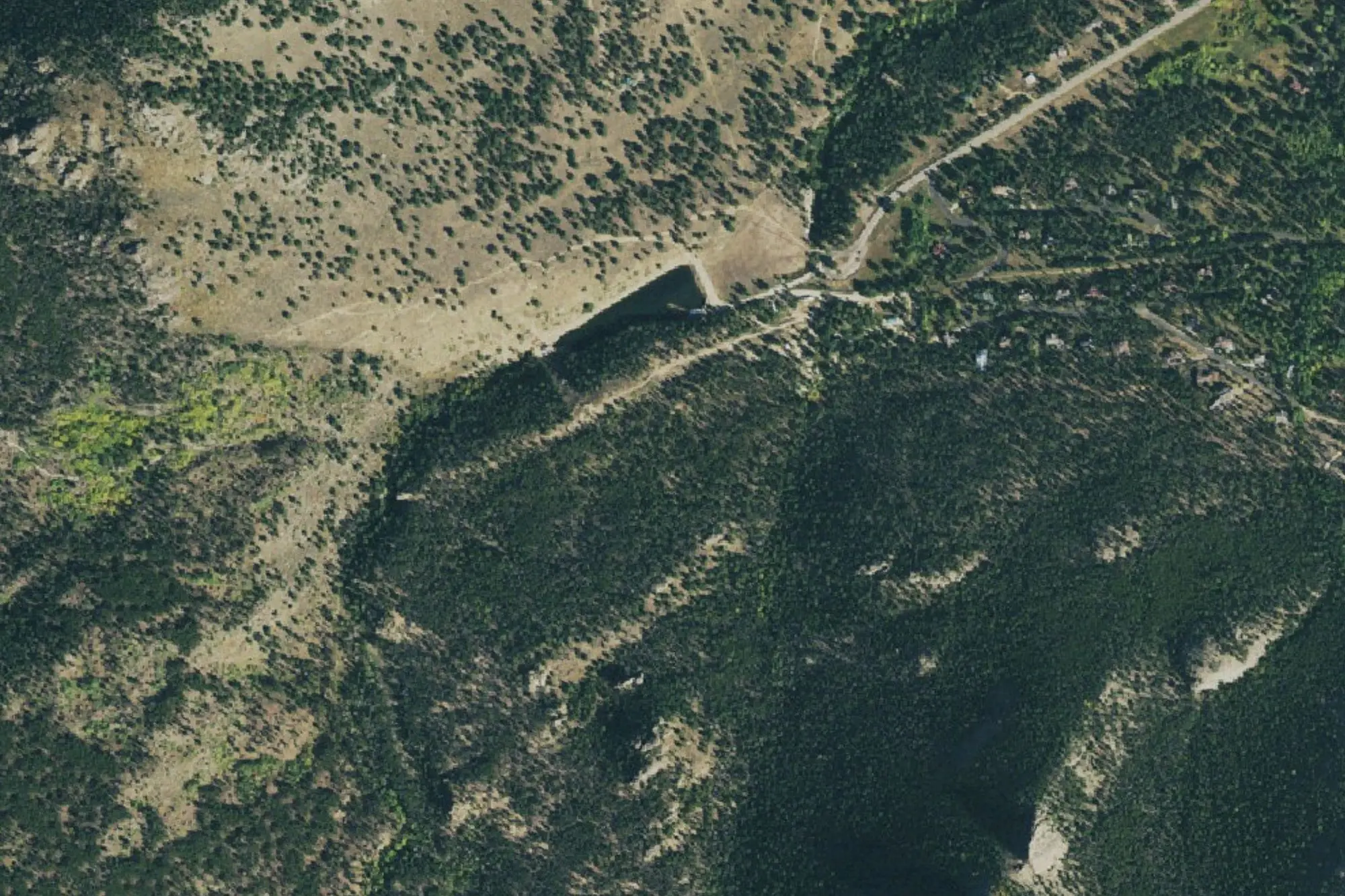 Aerial view of BOR & NPS Park