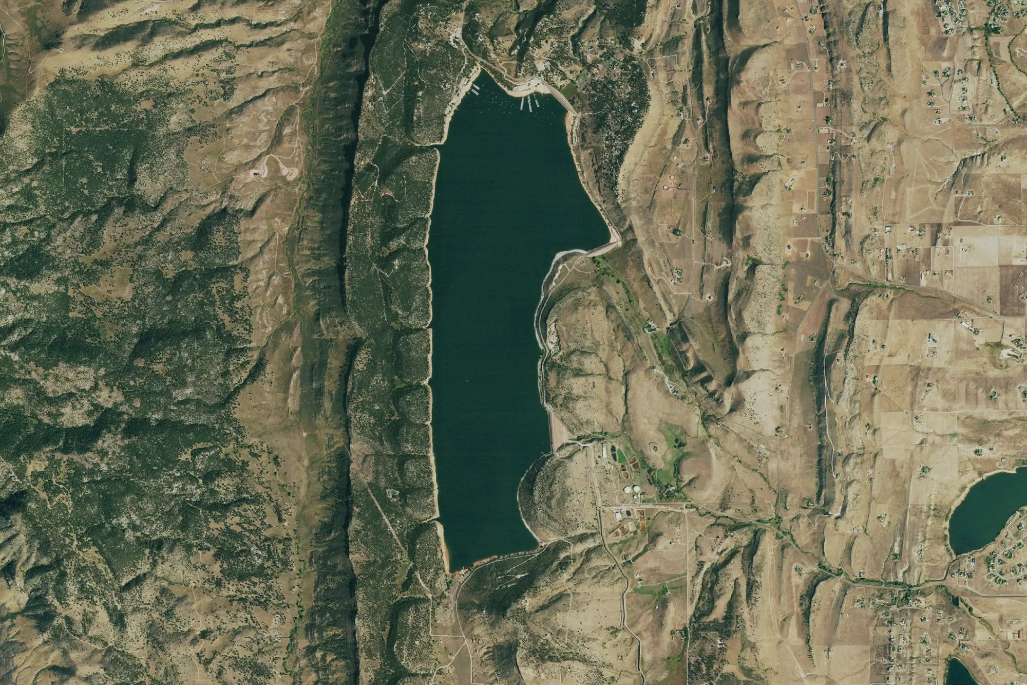 Aerial view of Carter Lake