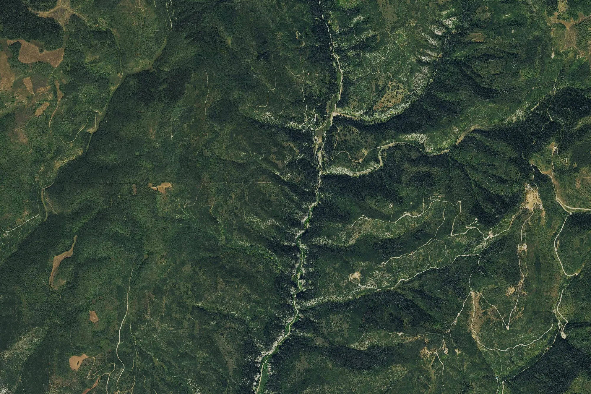 Aerial view of Rifle Mountain Park
