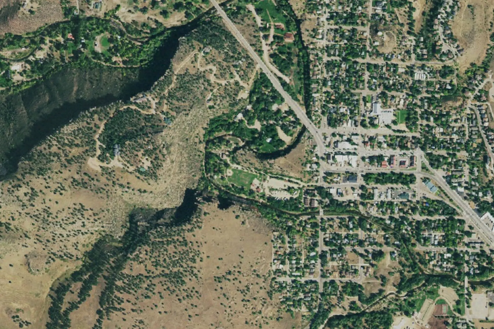 Aerial view of Meadow Park