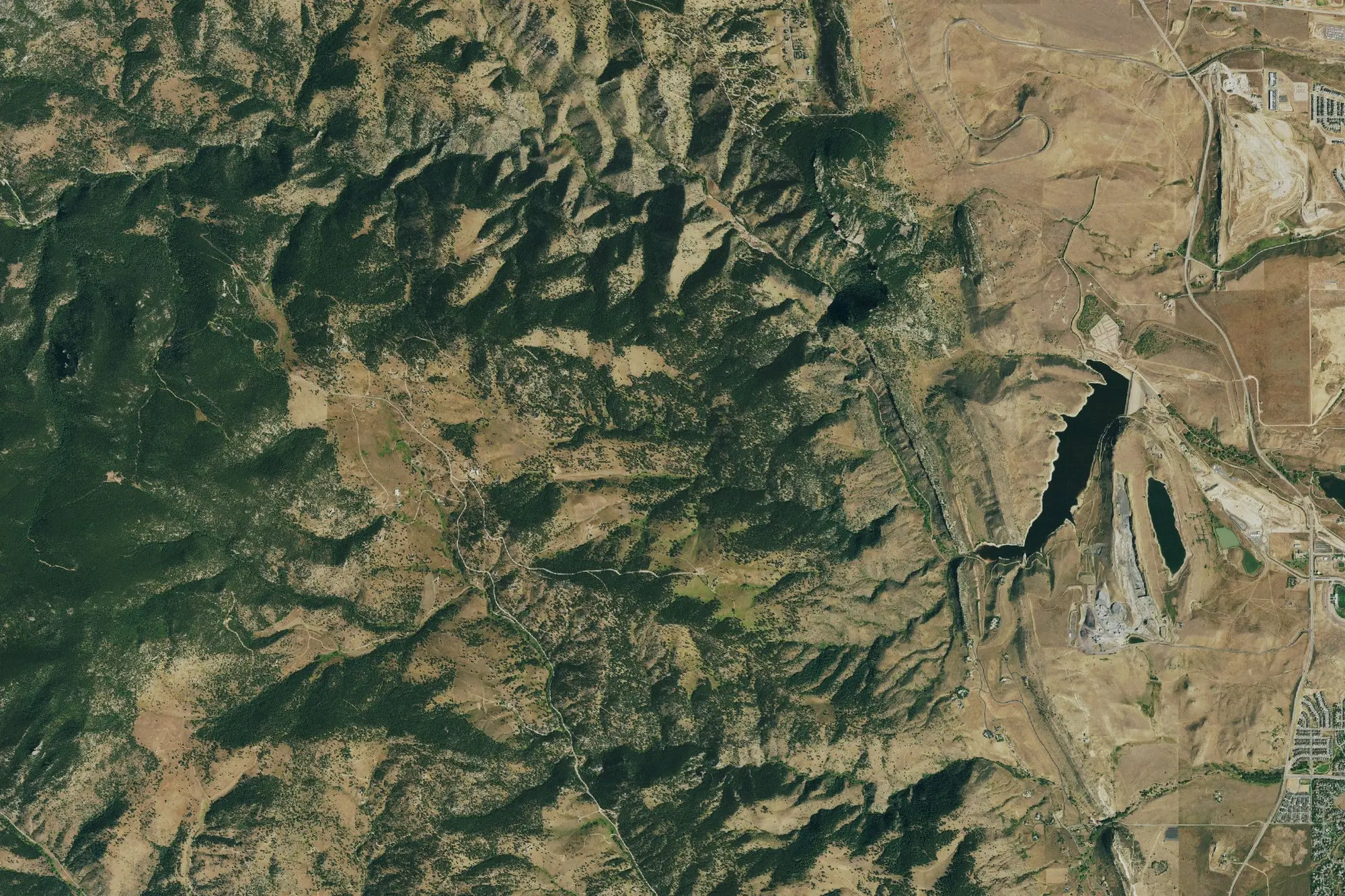 Aerial view of White Ranch Park