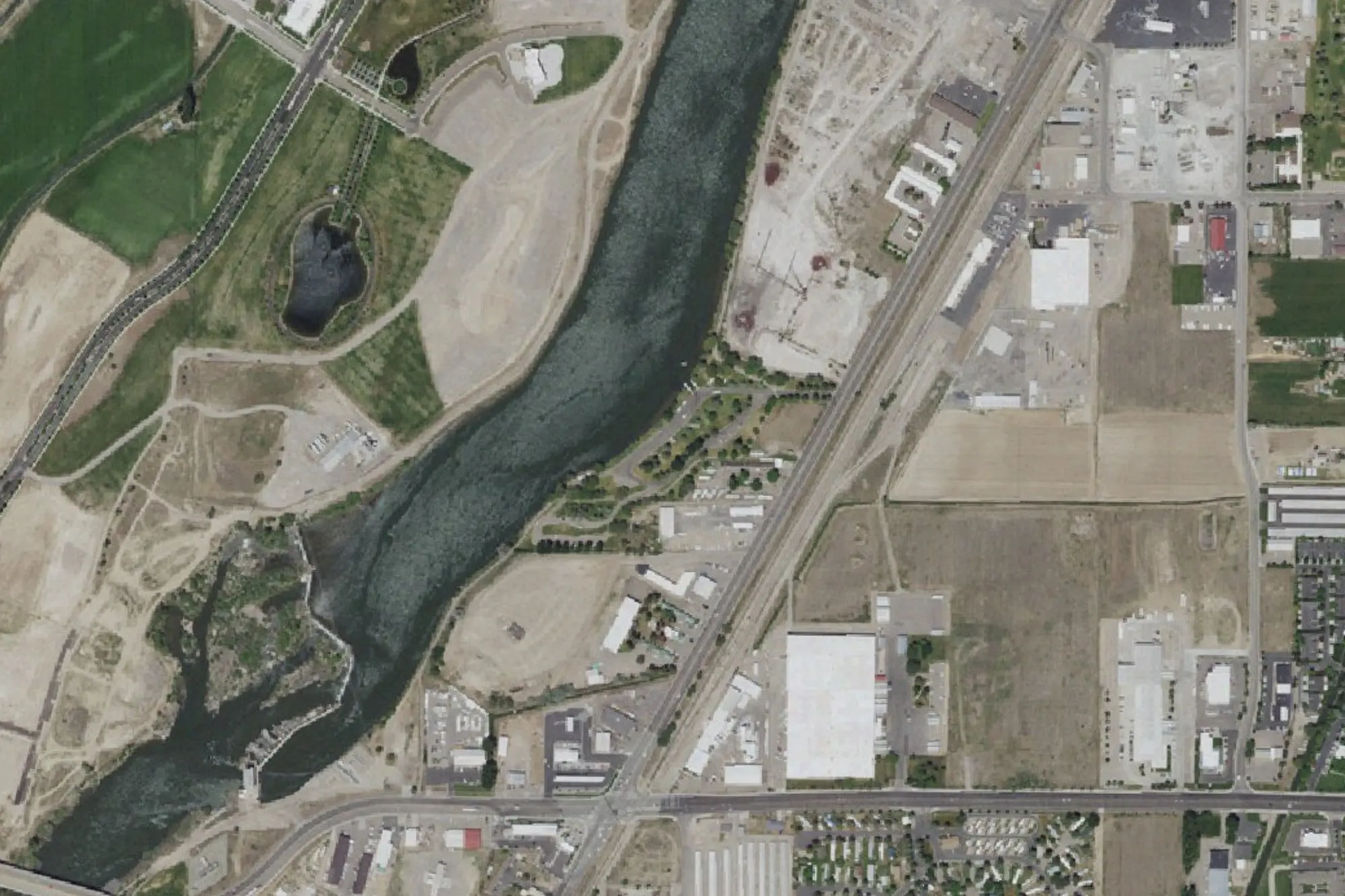 Aerial view of South Tourist Park