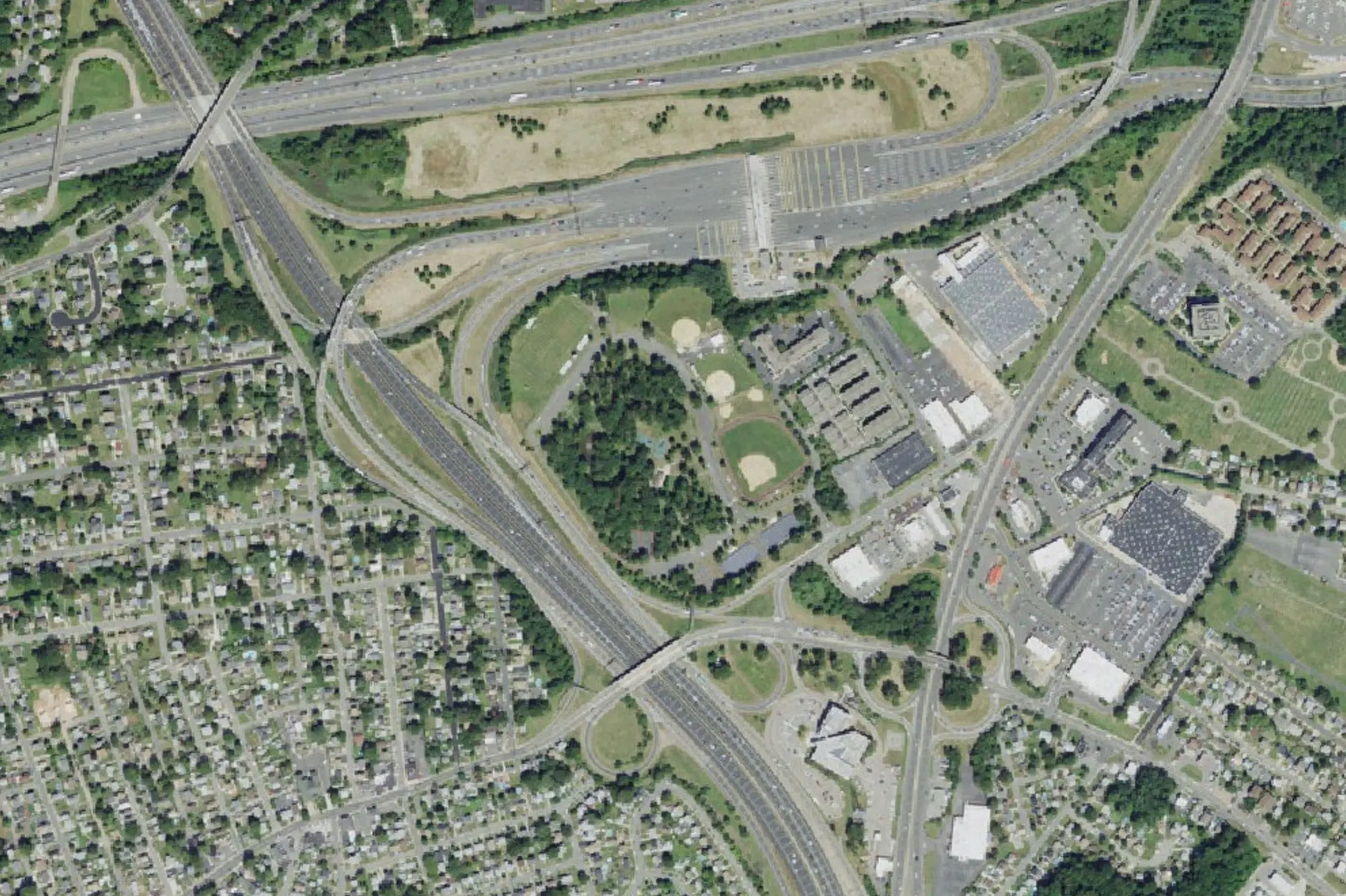 Aerial view of Fords Park