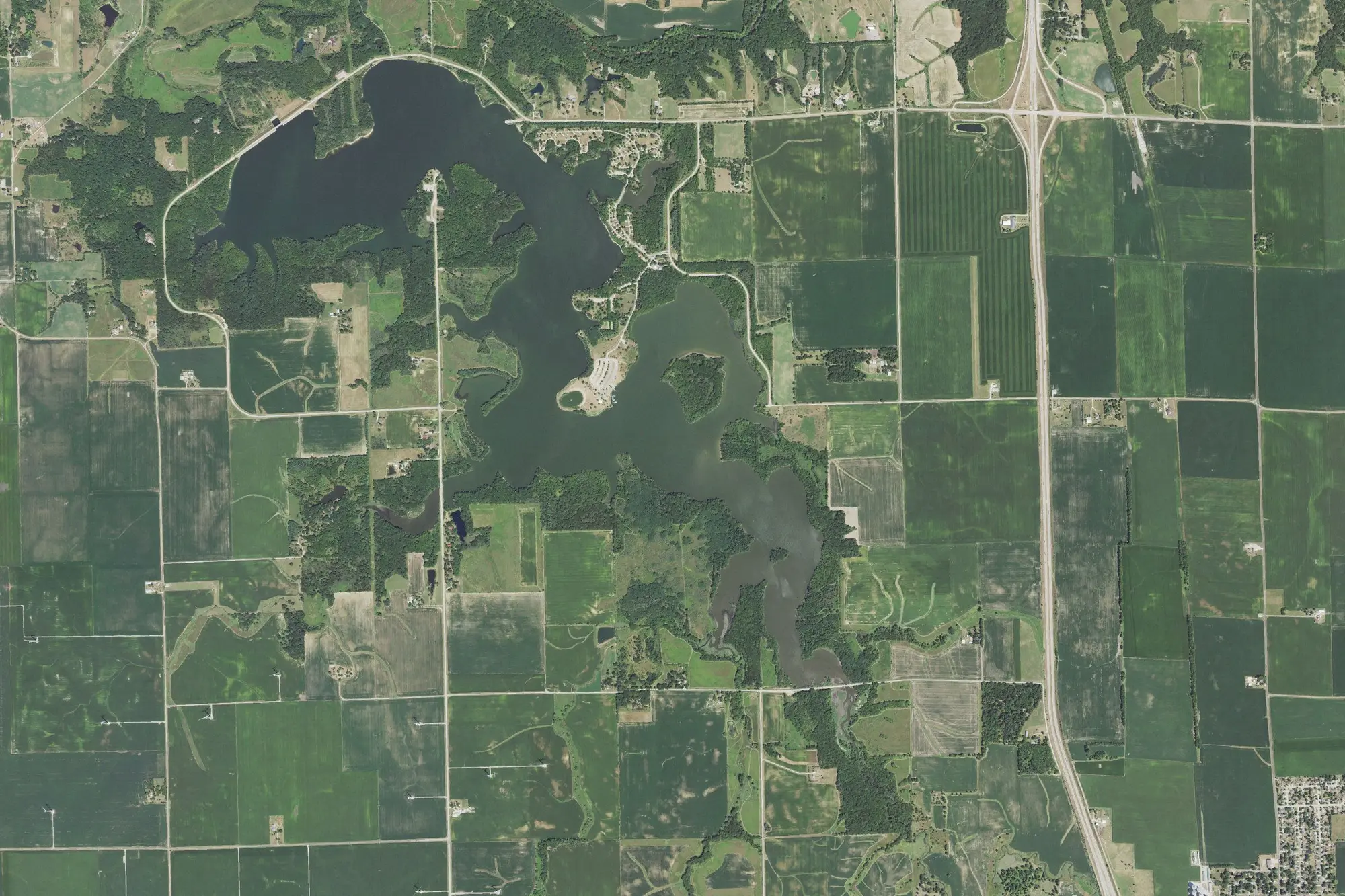 Aerial view of Comlara Park