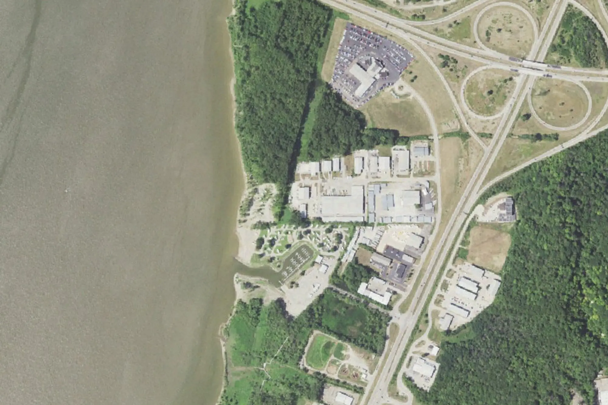 Aerial view of Spindler Campground/Marina