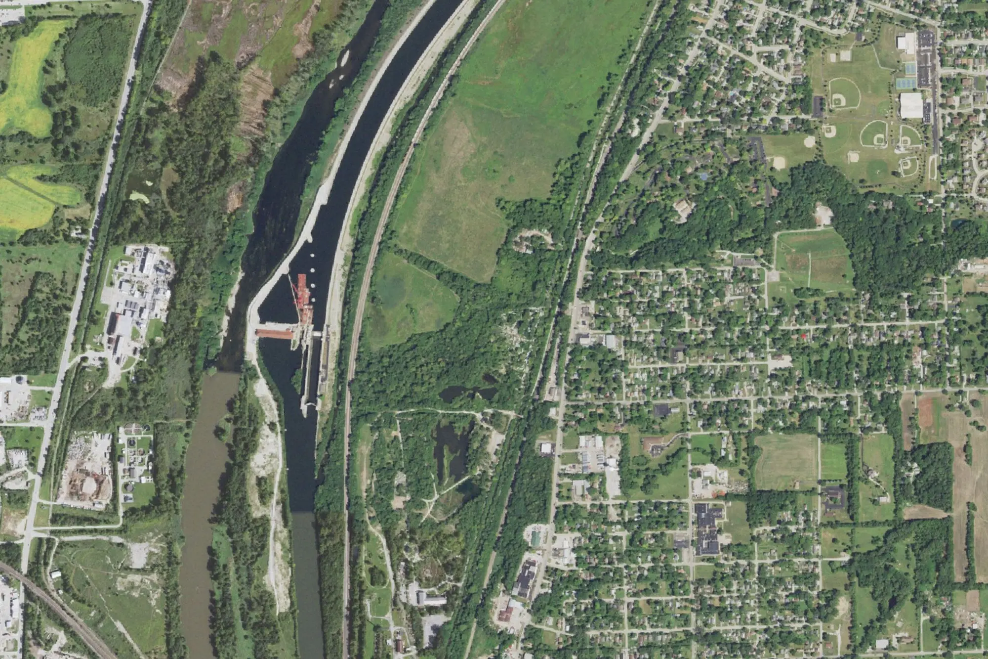 Aerial view of Dellwood Park West
