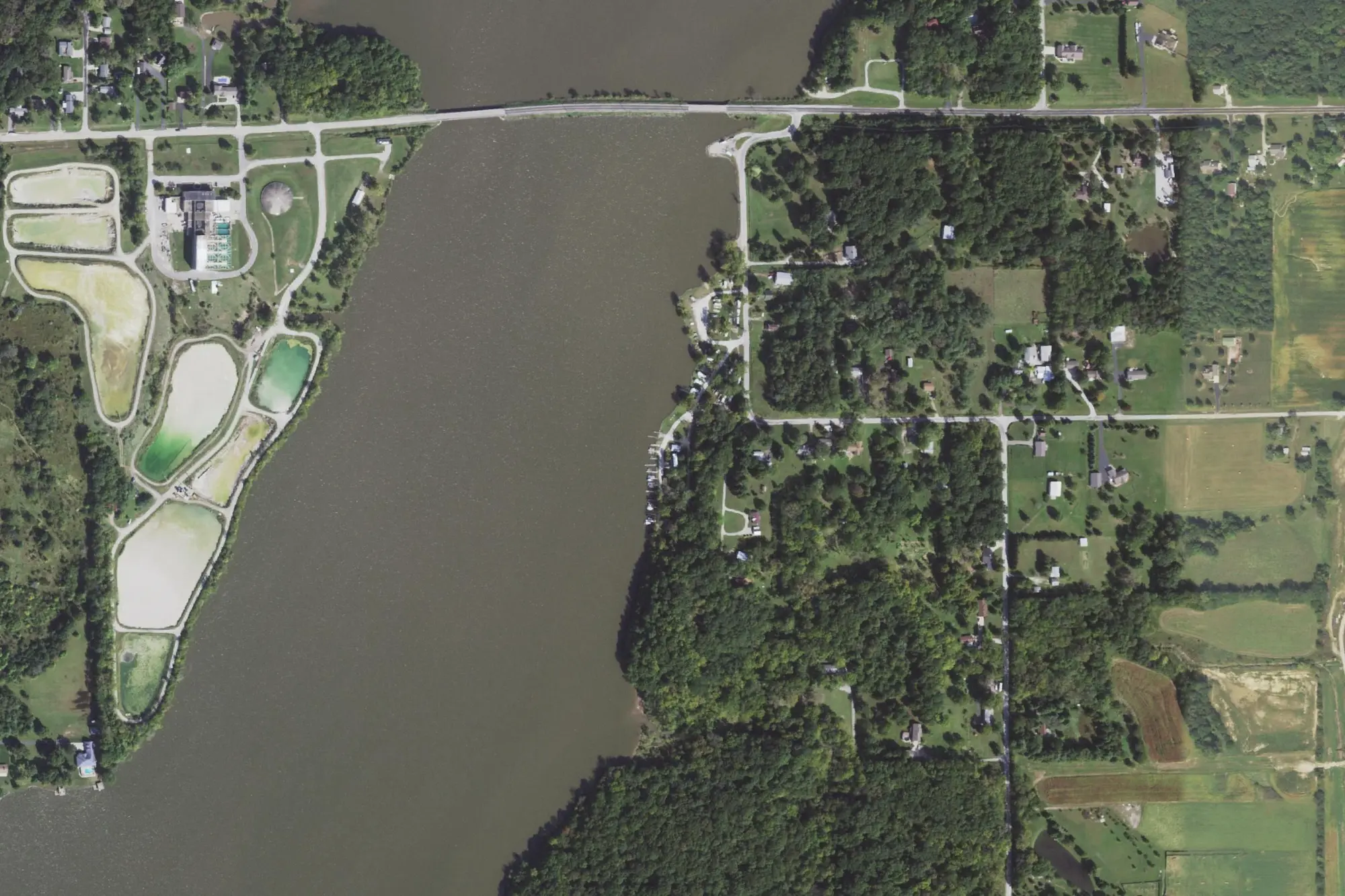 Aerial view of Izaak Walton