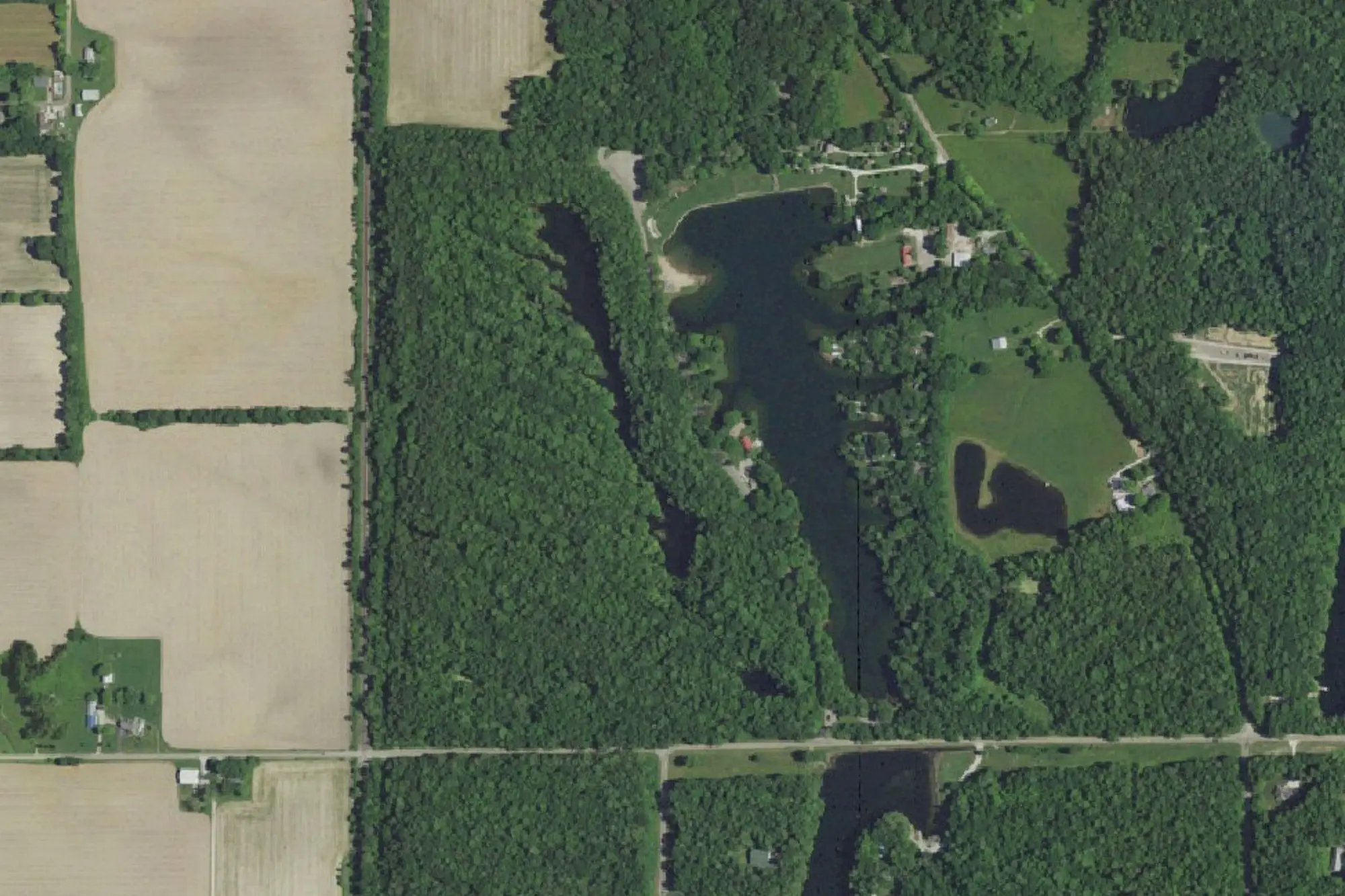 Aerial view of Fowler Park