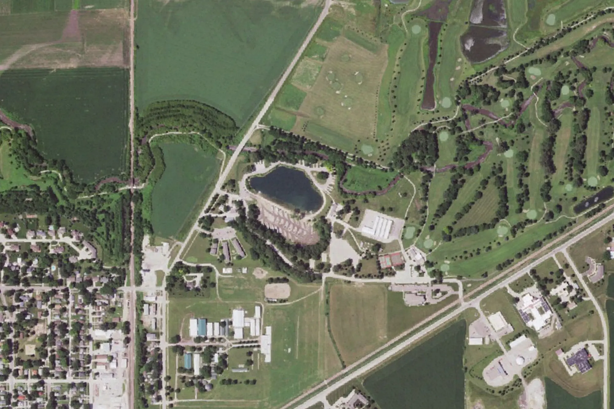 Aerial view of Municipal Park