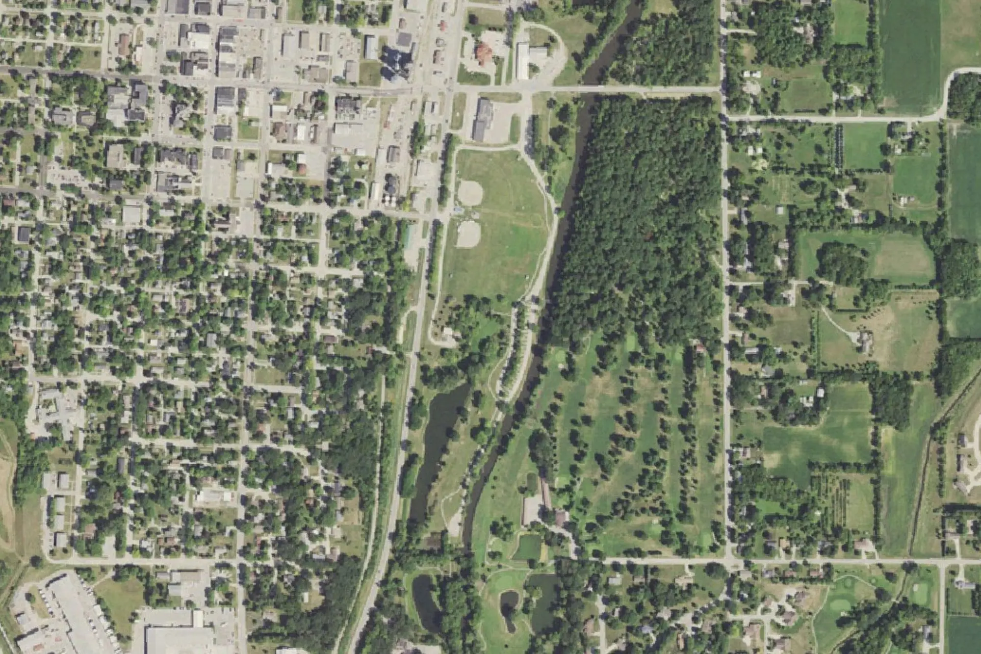 Aerial view of Pammel Park