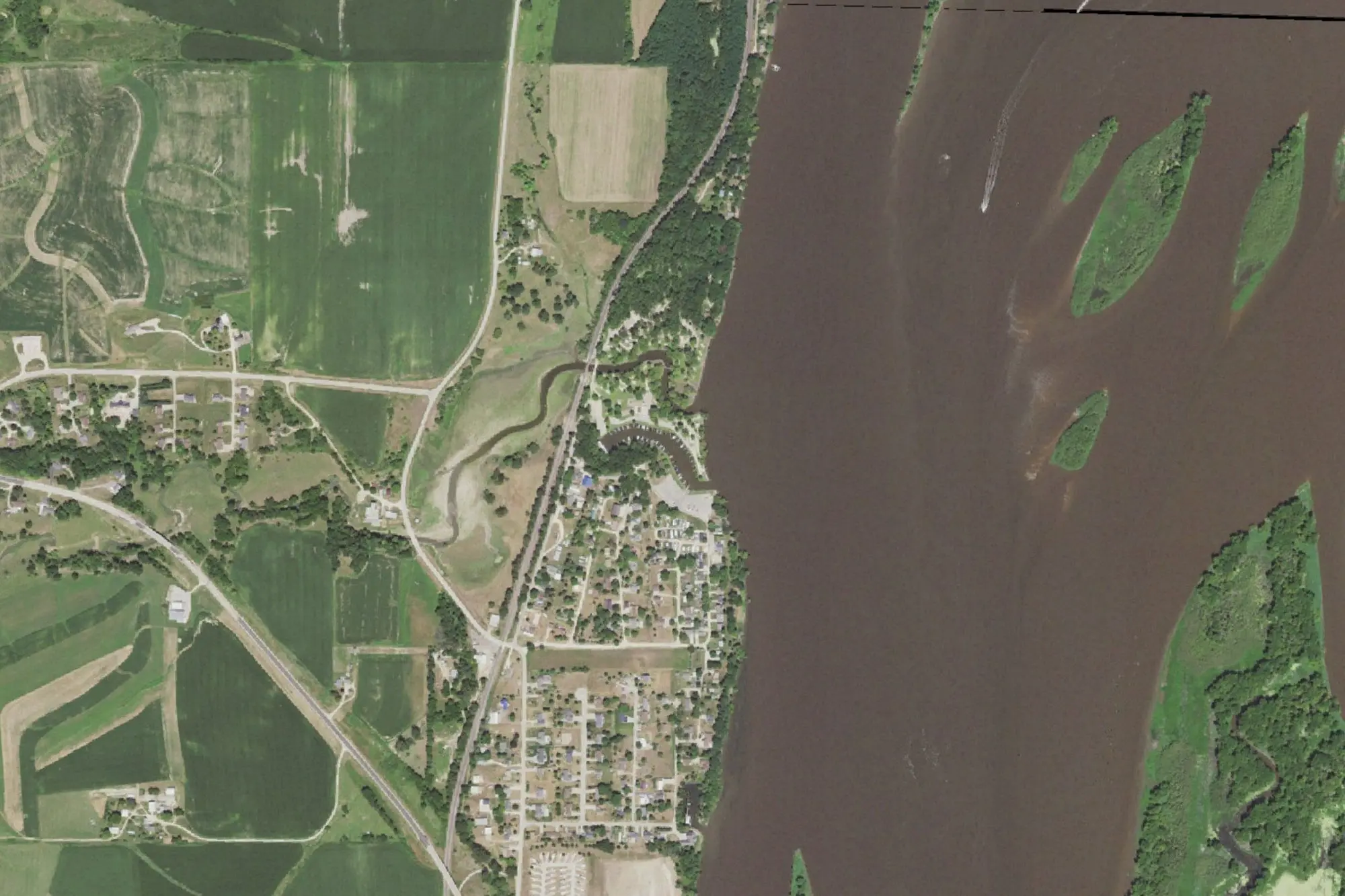 Aerial view of Spruce Creek Park