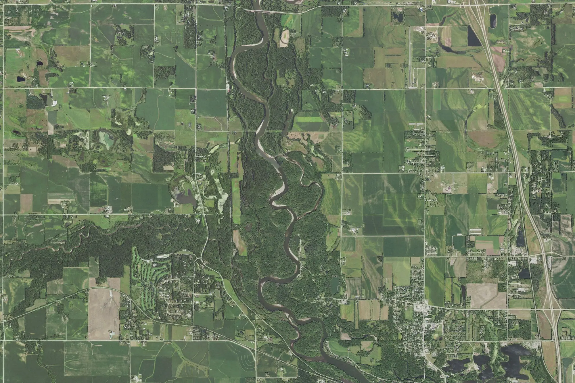 Aerial view of Black Hawk Park