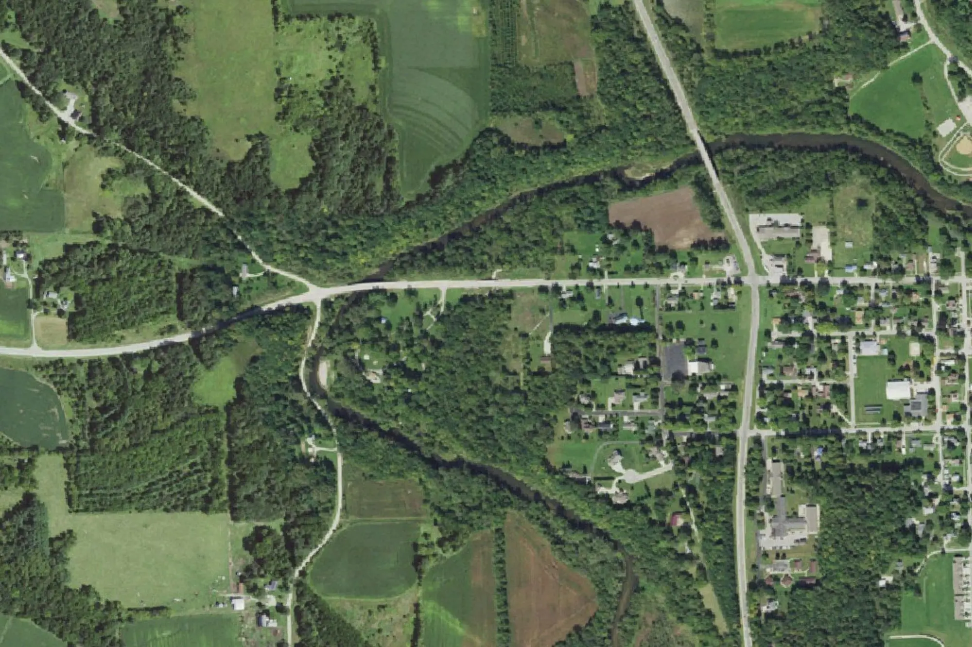 Aerial view of Klocks Island Park
