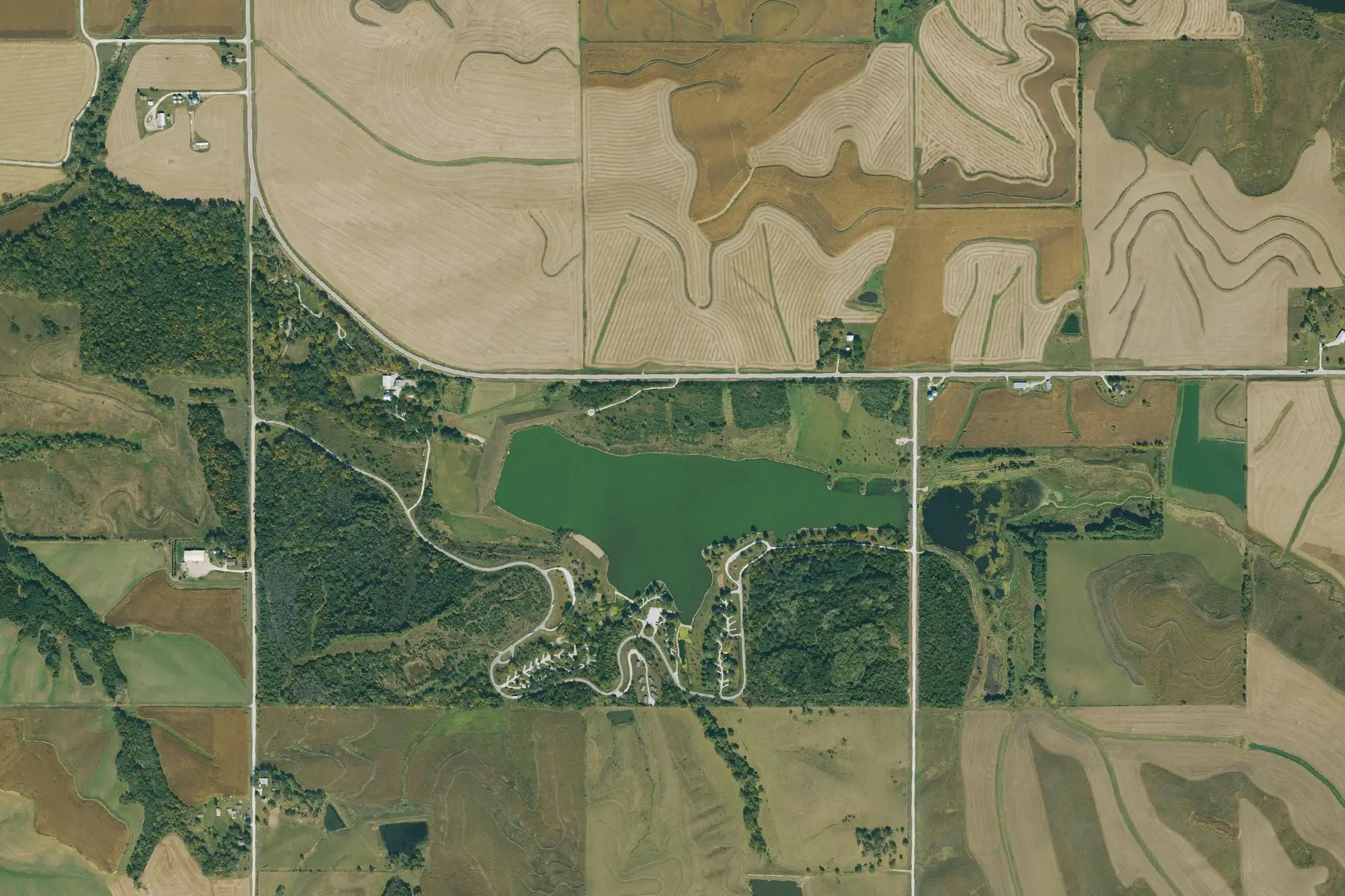 Aerial view of Littlefield Recreation Area