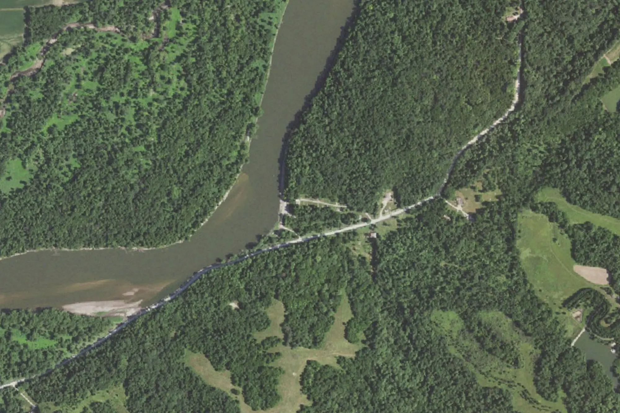 Aerial view of Benton-Fry Access