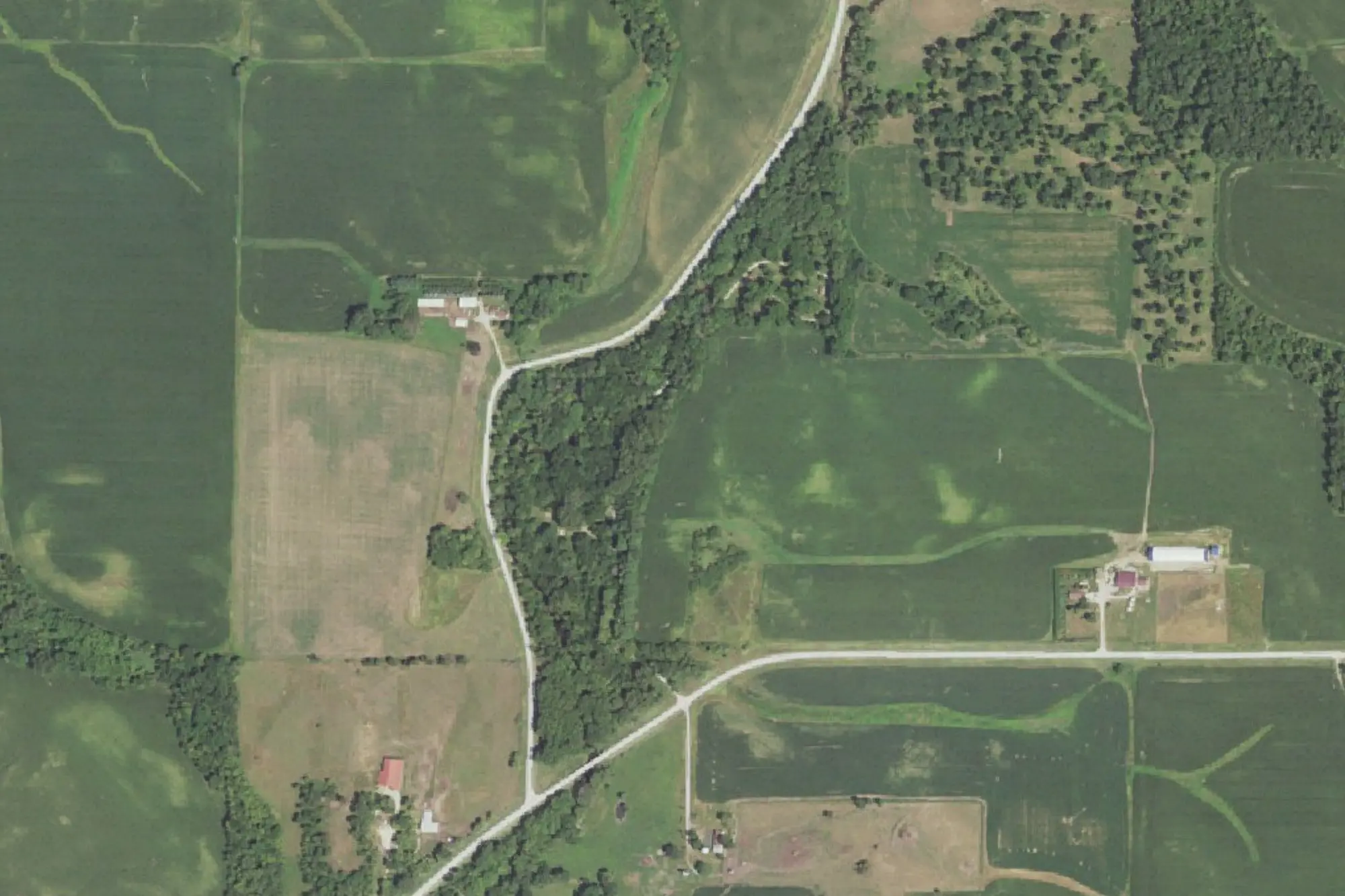 Aerial view of Lime Creek Area