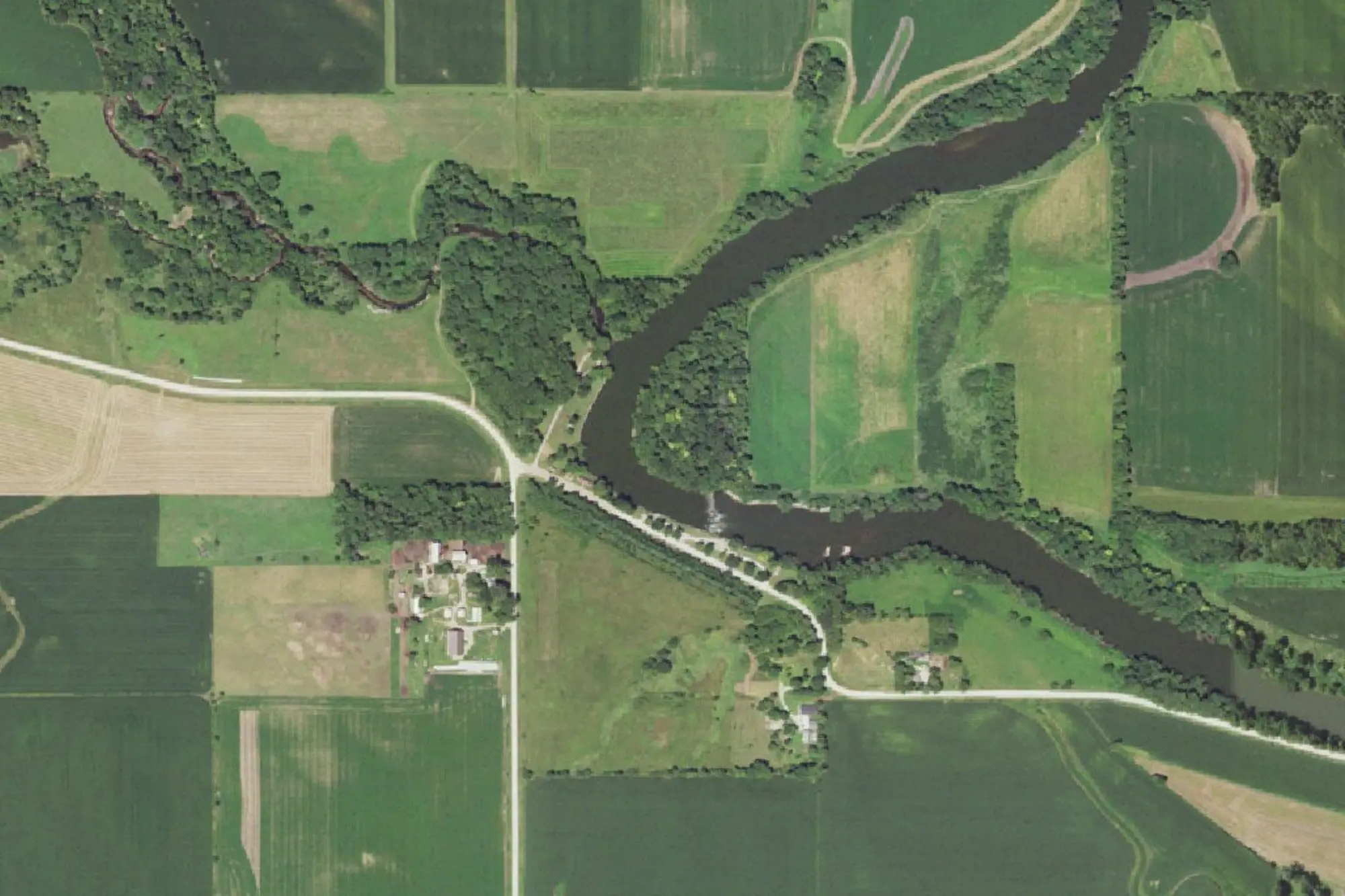 Aerial view of Camp Comfort