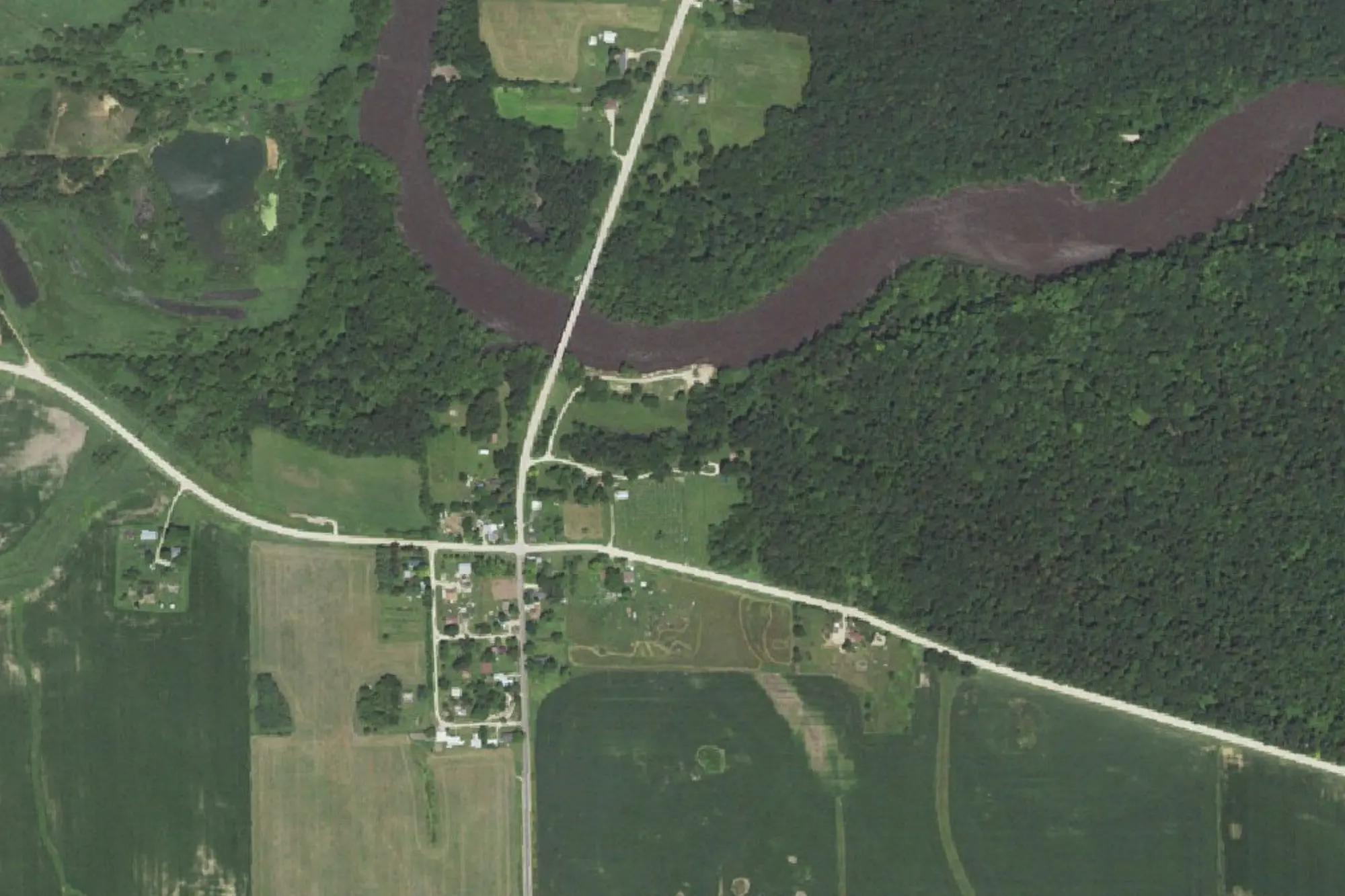 Aerial view of Massillon County Park
